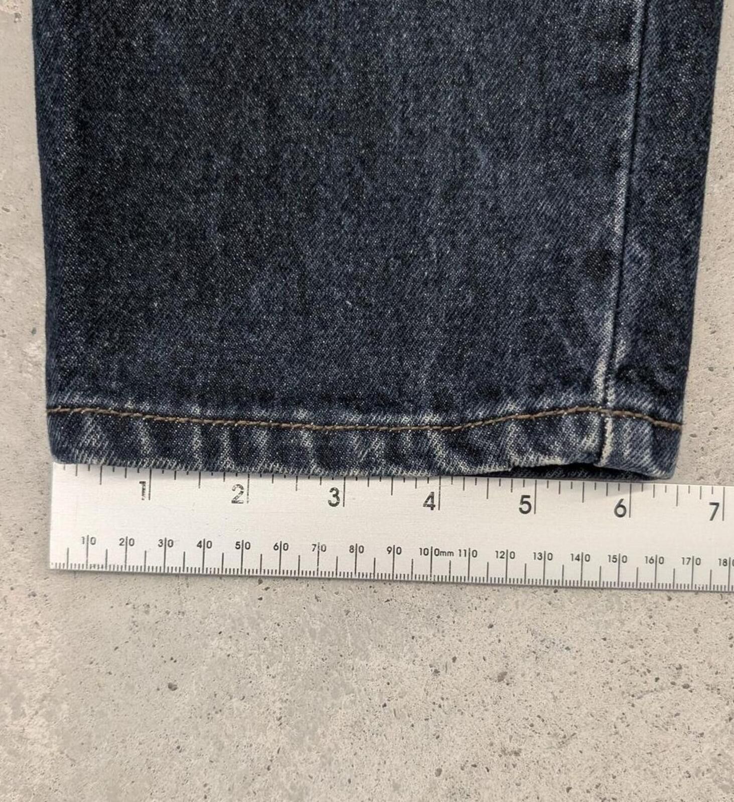 Playboy Vintage 90s Playboy Basic Jeans Dark Blue Denim Size US 31 - 8 Thumbnail