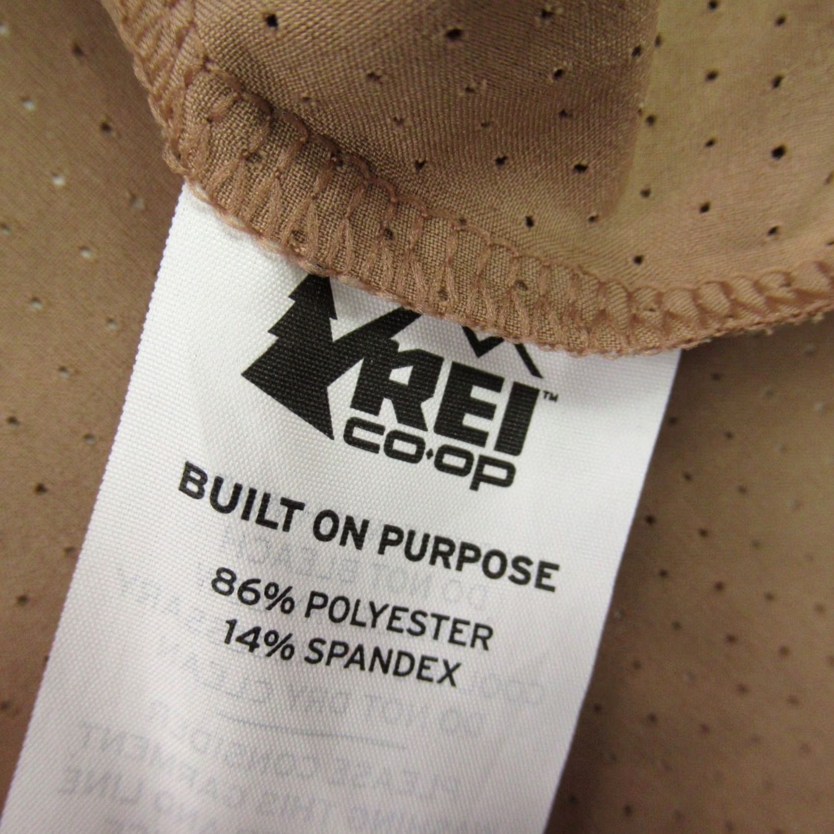 Vintage REI Shirt Womens L Short Sleeve Crew Neck Pullover Brown Lightweight Stretch Casual T-Shirt Basic Outdoor All Seasons Mens Womens Girls Boys - Size L / US 10 / IT 46 - 8 Thumbnail