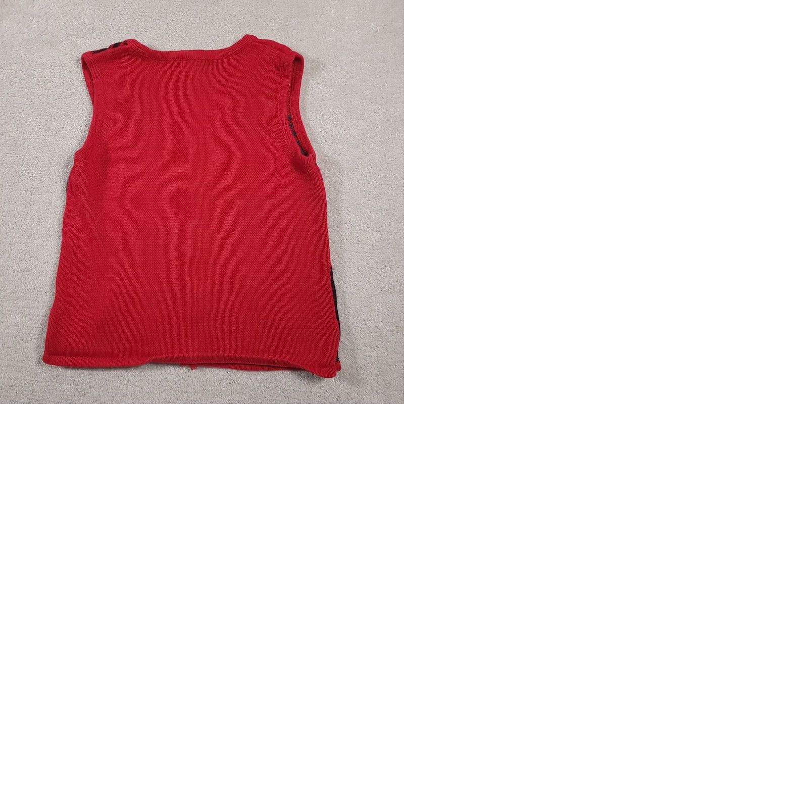 Vintage VINTAGE Holiday Editions Sweater Vest Womens Medium Red Christmas Reindeer Snowman Tree Ugly Size M / US 6-8 / IT 42-44 - 10 Thumbnail