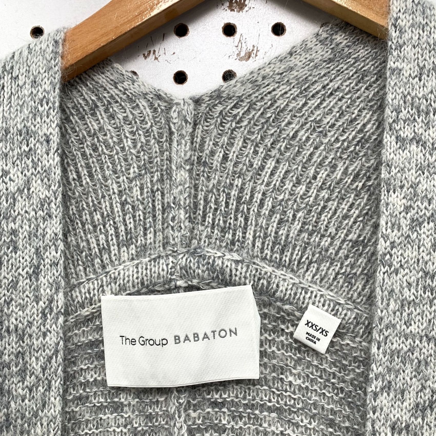 Vintage Babaton Aritzia XS Javier Open Cardigan Alpaca Mohair Wool Blend Grey Womens Size XS / US 0-2 / IT 36-38 - 7 Thumbnail