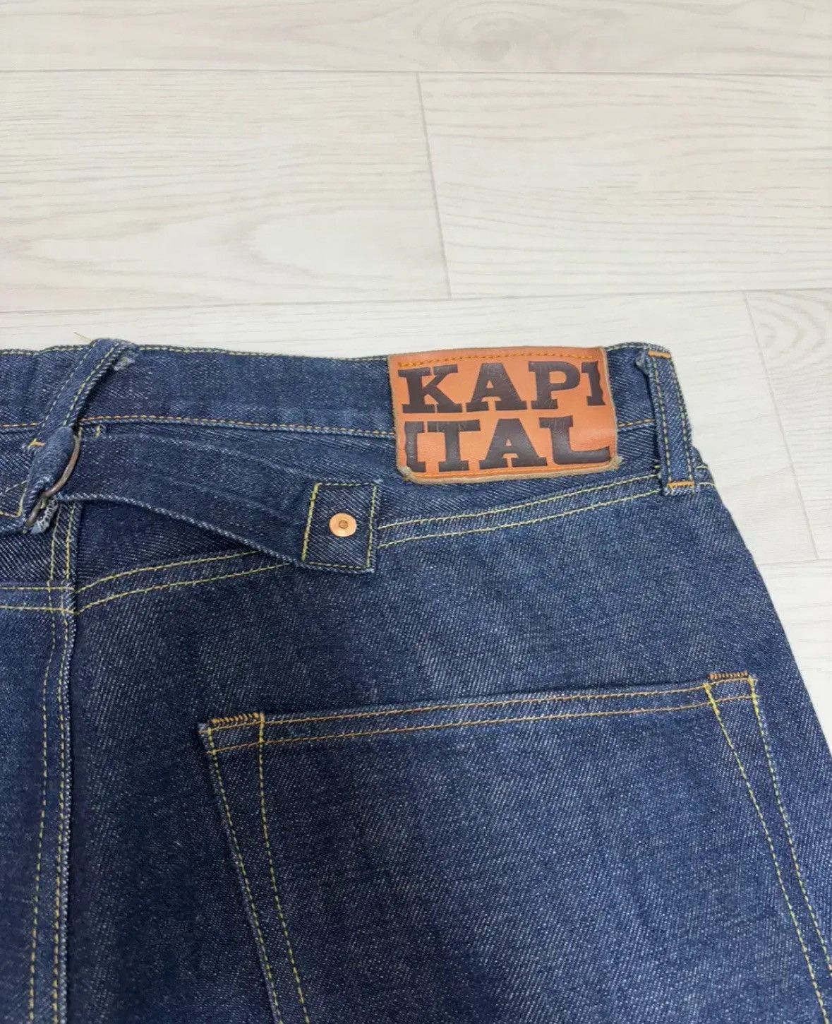 Kapital Kapital 12.5oz Bone Denim Pants Size US 34 / EU 50 - 3 Thumbnail
