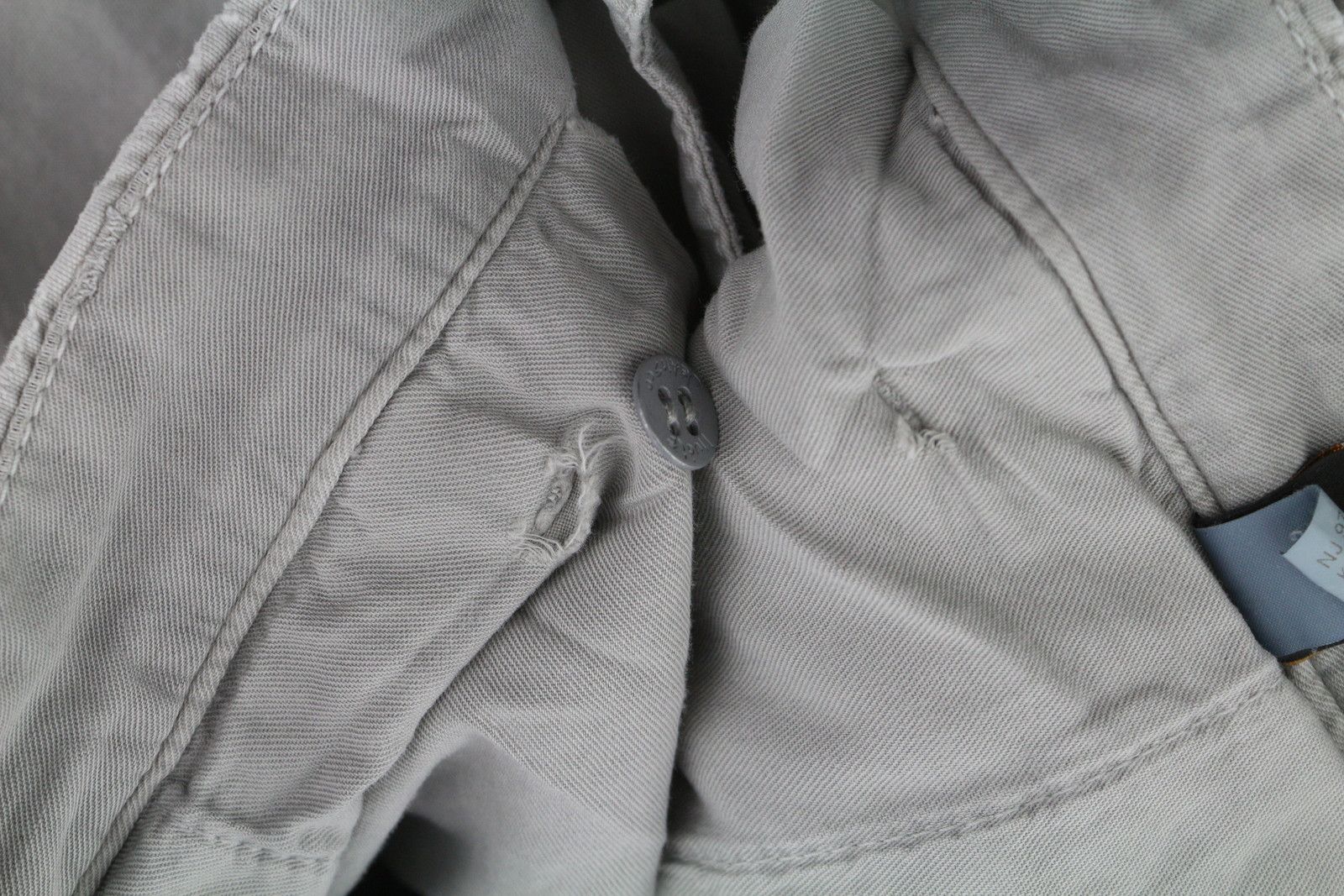 Nudie Jeans KHAKI REGULAR W32/L34 Grey Moon Dust Chino Trousers 86106 Size US 32 / EU 48 - 9 Thumbnail
