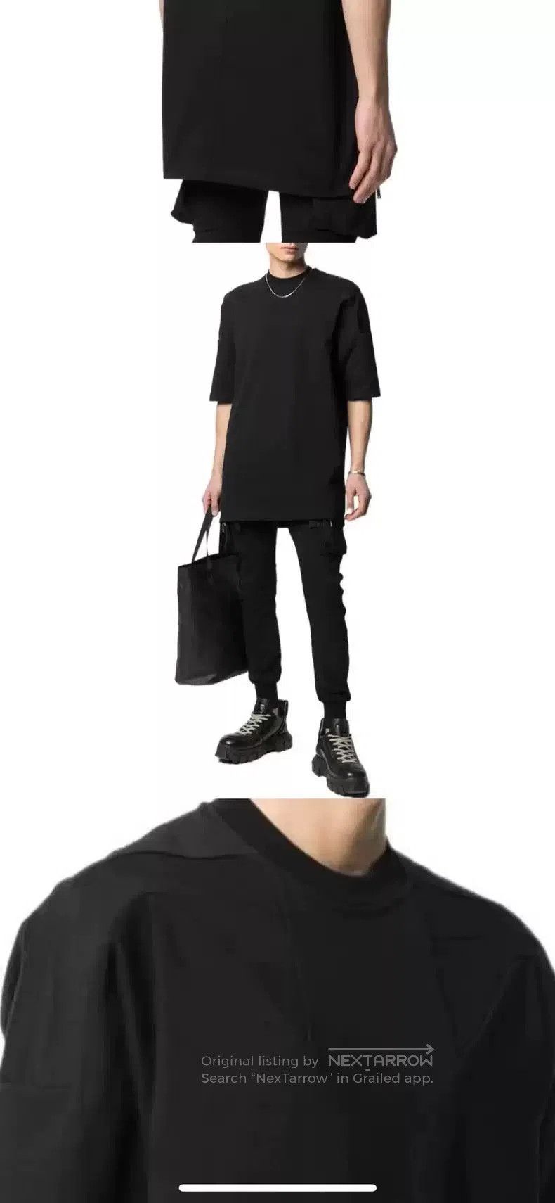 Rick Owens Rick Owens RO SS22 gray solid color T-shirt. Size US M / EU 48-50 / 2 - 5 Thumbnail