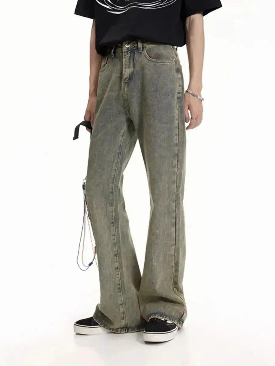 Japanese Brand Vintage made old casual jeans versatile micro flare trousers Size US 32 / EU 48 - 2 Thumbnail