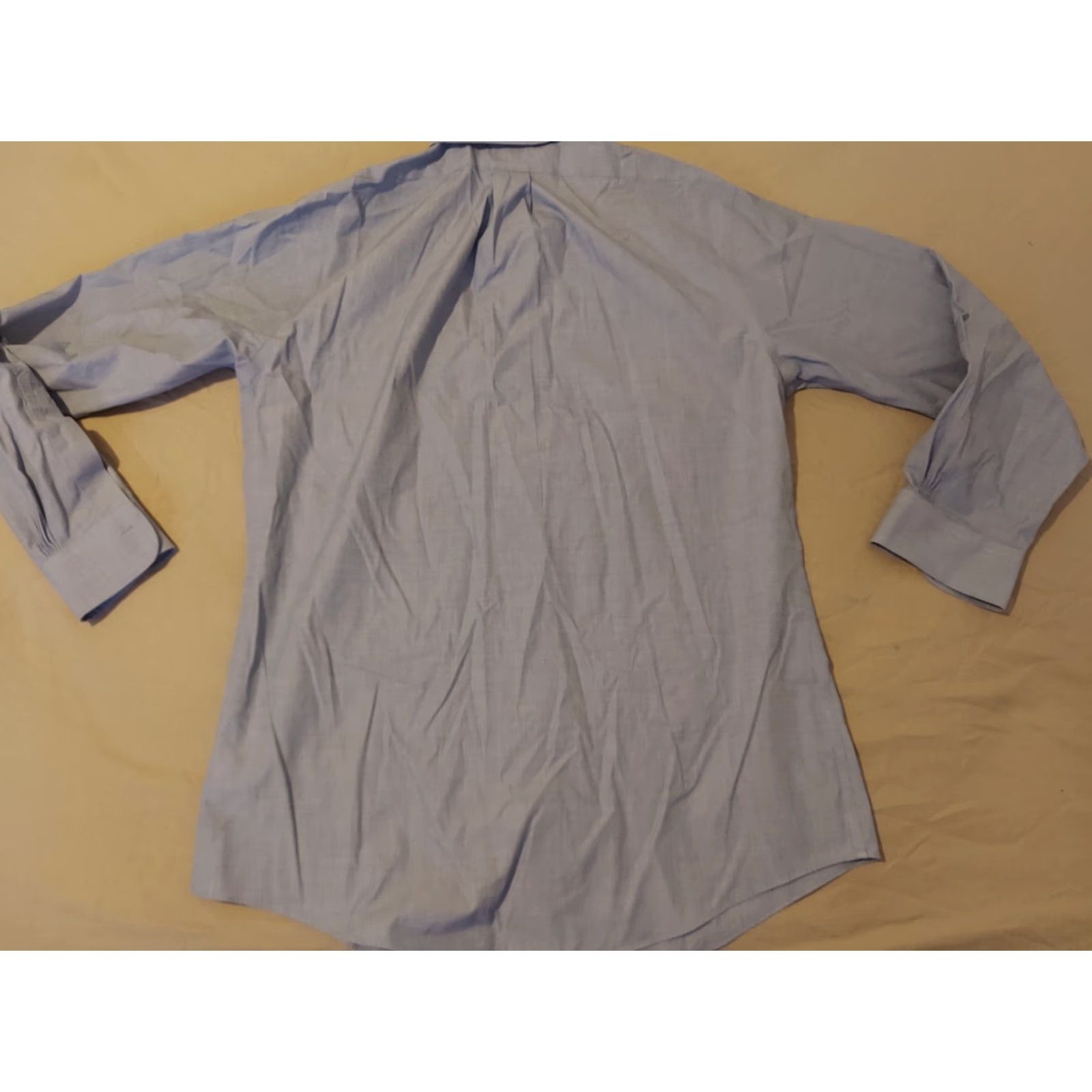 Brooks Brothers Brooks Brothers Dress Shirt Mens 15.5 33 Cotton Blue Button-Down Non-Iron Regular Sleeve Long Button Collar Size 42R - 5 Thumbnail