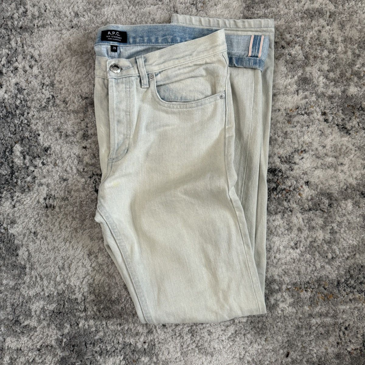 A.P.C. × Designer Rare A.P.C Raw waxed selvedge jeans Size US 31 - 3 Thumbnail