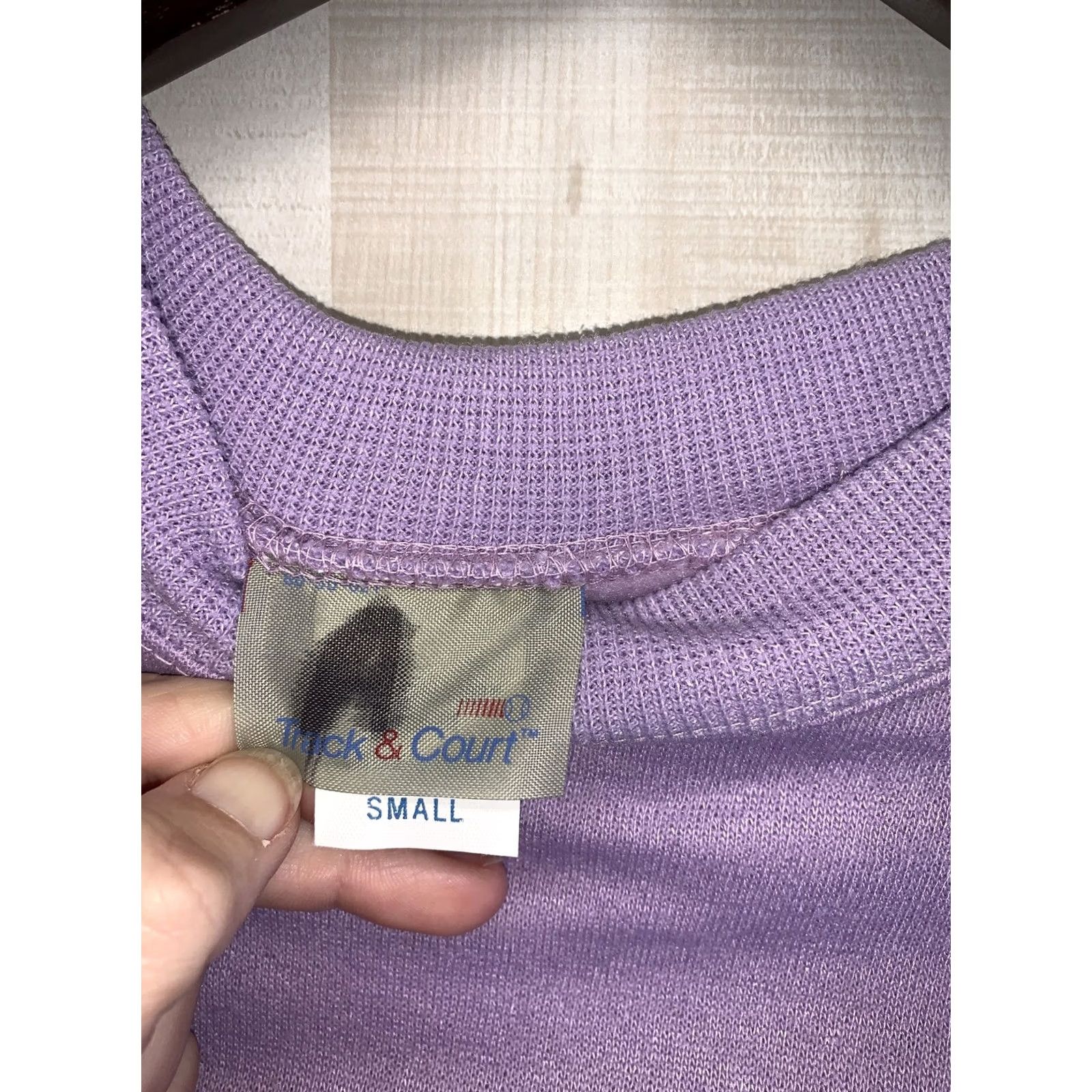 Vintage VINTAGE Track & Court Purple Sweatshirt Womens Size S NWT 1990s ج Size S / US 4 / IT 40 - 7 Thumbnail