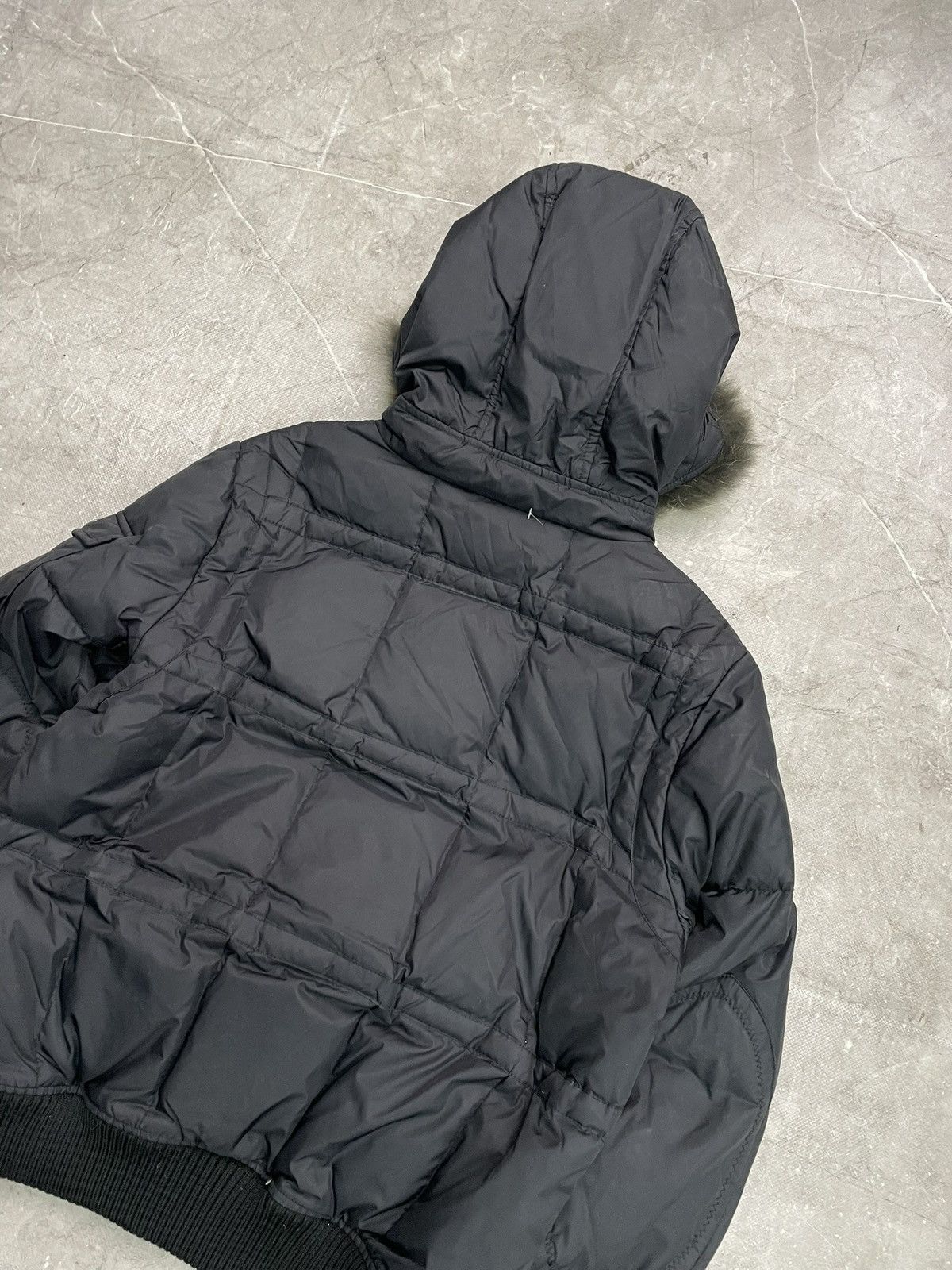 Le Grande Bleu (L.G.B.) Gothic if six was nine Black Bomber Jacket puffer Fur Hood Size US M / EU 48-50 / 2 - 10 Thumbnail