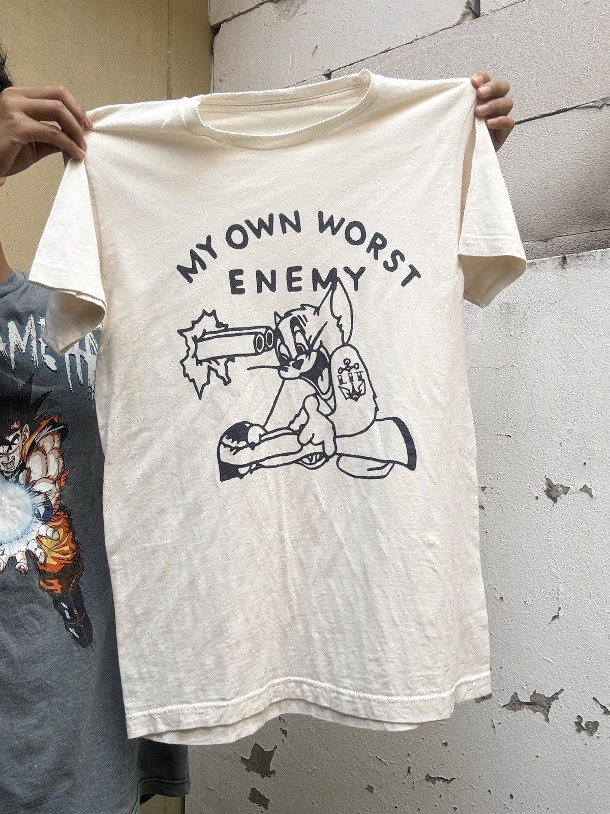 Vintage Tom MY OWN WORST ENEMY T-Shirt ERD Grunge Size US M / EU 48-50 / 2 - 1 Thumbnail