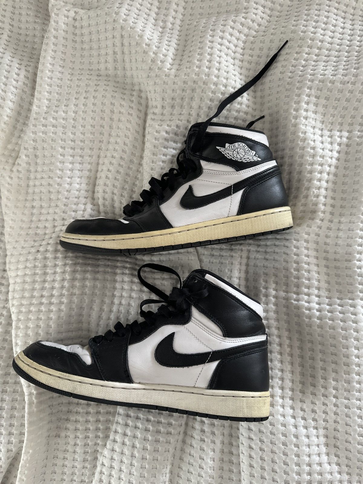 Jordan Brand × Nike Jordan 1 Black White 2014 Size US 9.5 / EU 42-43 - 9 Thumbnail