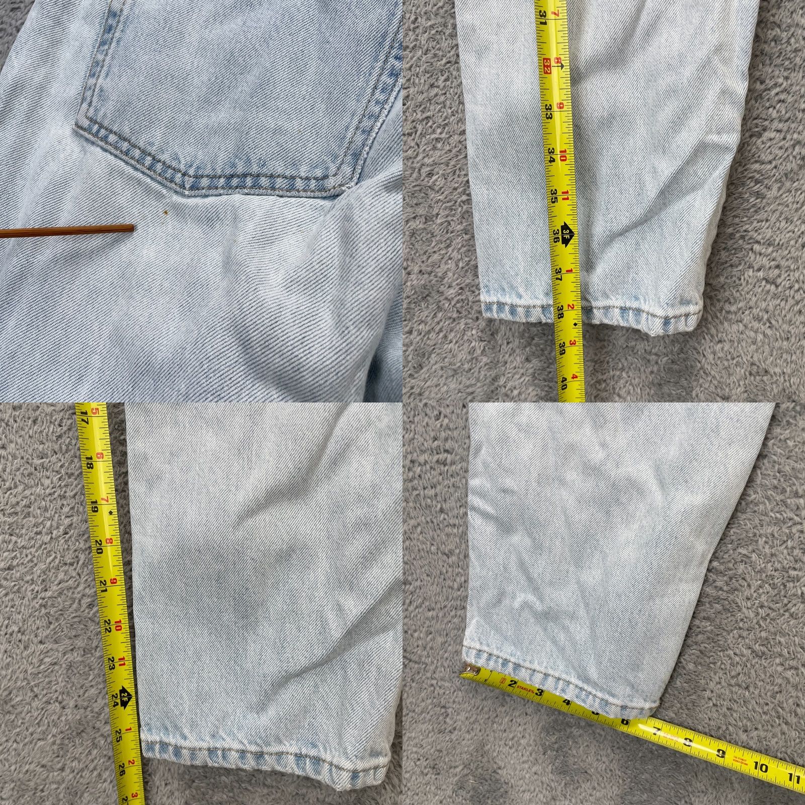 Everlane Everlane Jeans Womens Blue The Cheeky Straight Leg Denim Cotton Light Wash 30R Size 30" / US 8 / IT 44 - 8 Thumbnail