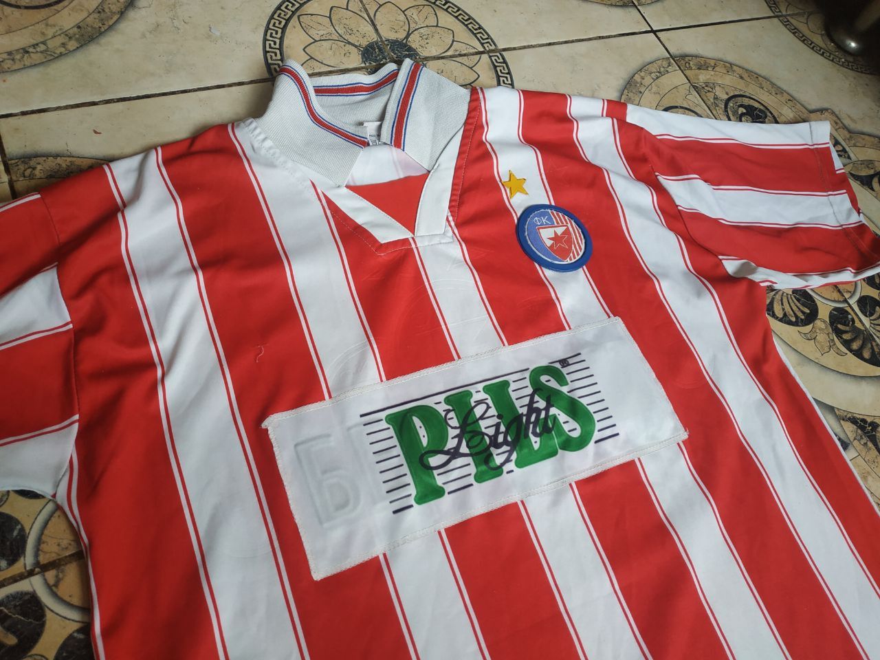 Vintage 90s Crvena Zvezda Jersey RedStar Belgrade Yugoslavia