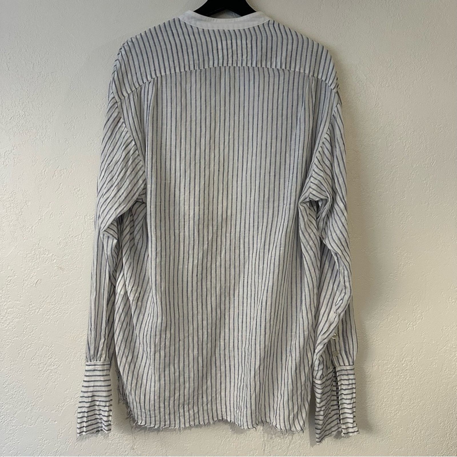 Greg Lauren The Studio Shirt w/ Bib Gatsby Artist 3 Large Linen Cotton Size US L / EU 52-54 / 3 - 7 Thumbnail