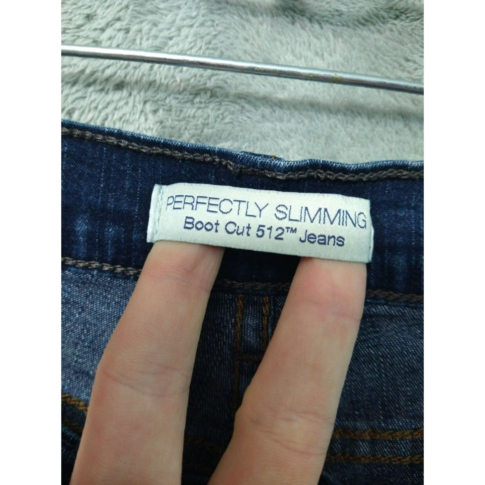 Levi's Levi's Jeans Adult 12 Blue Denim 512 Slim Bootcut 5-Pocket Womens Size 34" / US 12 / IT 48 - 7 Thumbnail