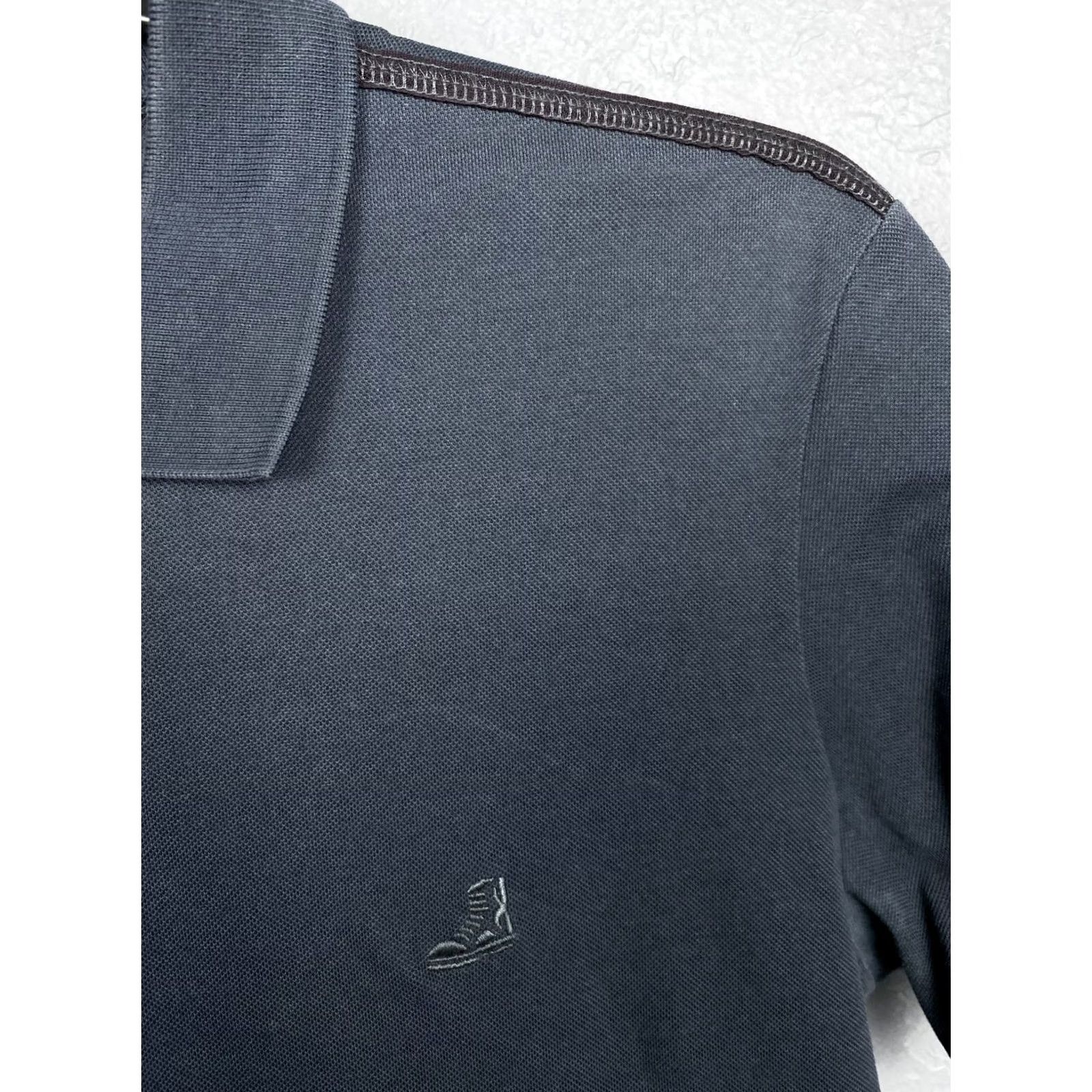 Lanvin Lanvin Mens Polo Shirt Size M Blue Vintage Solid Short Sleeve Polo Mens Size US M / EU 48-50 / 2 - 3 Thumbnail