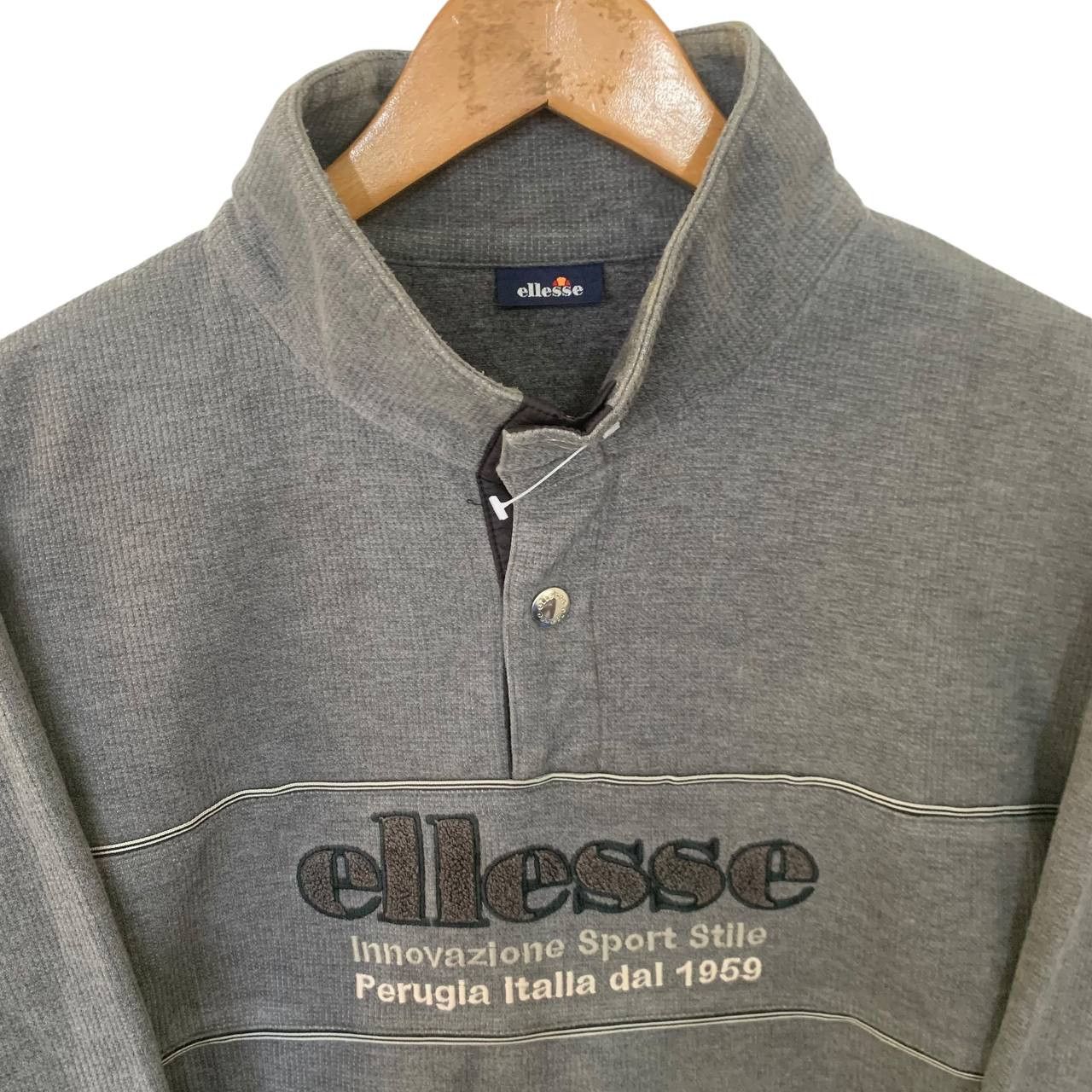 Ellesse Vintage Grey Ellesse Spell Out Logo Rare Design Large Jumper Size US L / EU 52-54 / 3 - 2 Thumbnail
