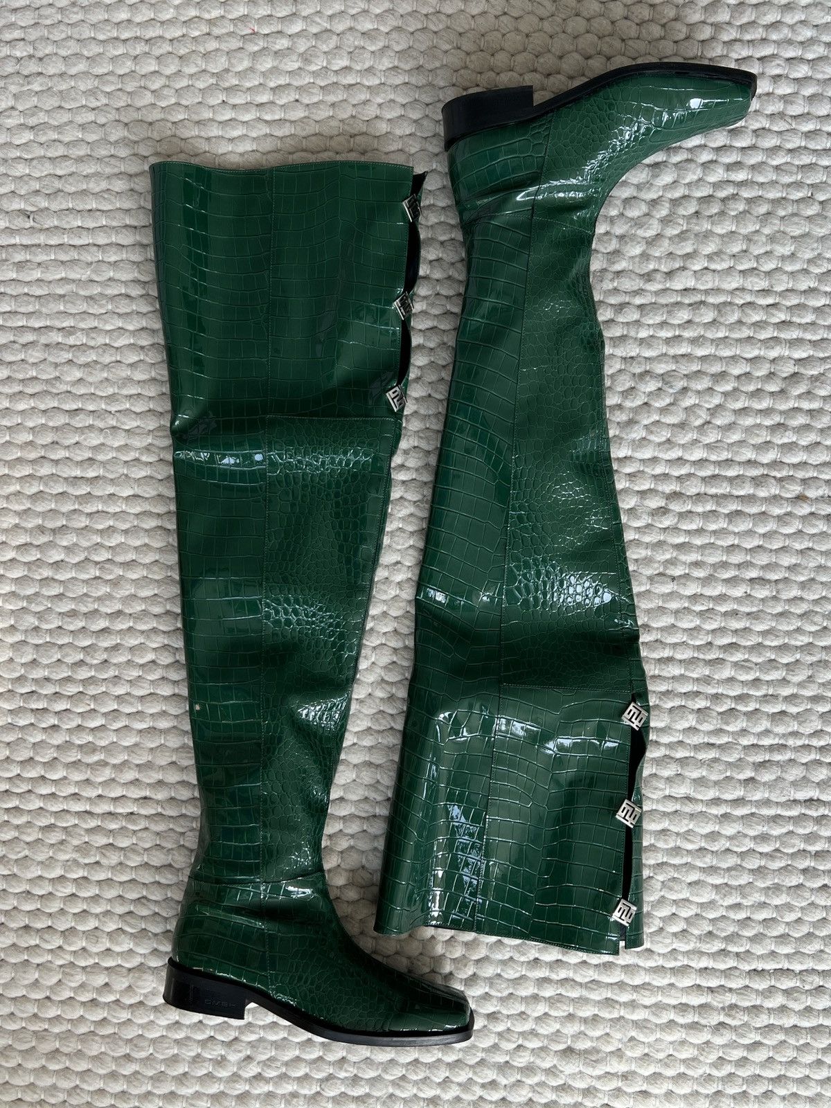 image of Gmbh Yahir Overknee Dark Green Boots, Men's (Size 10)