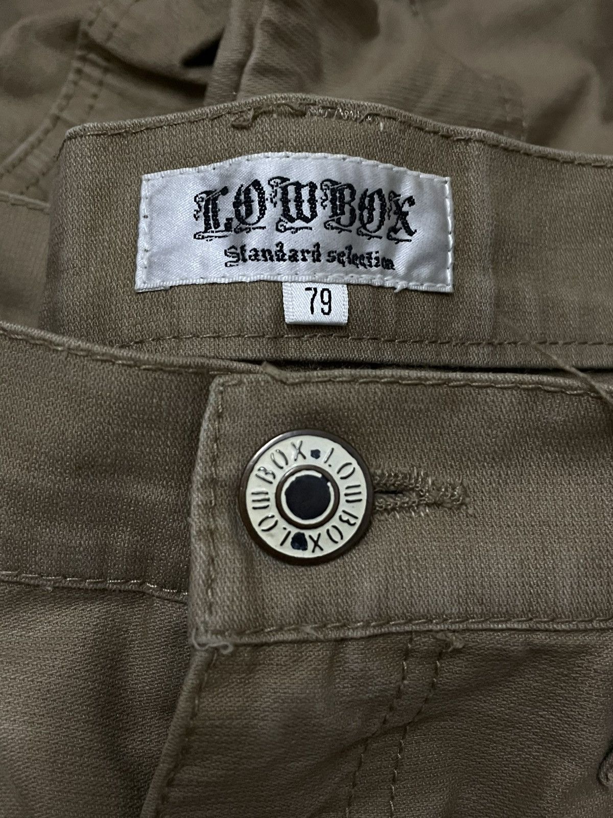 LOWBOX Vintage Og 1990s Japan Designer Lowbox Cargo Bondage Pant Size US 31 - 19 Thumbnail