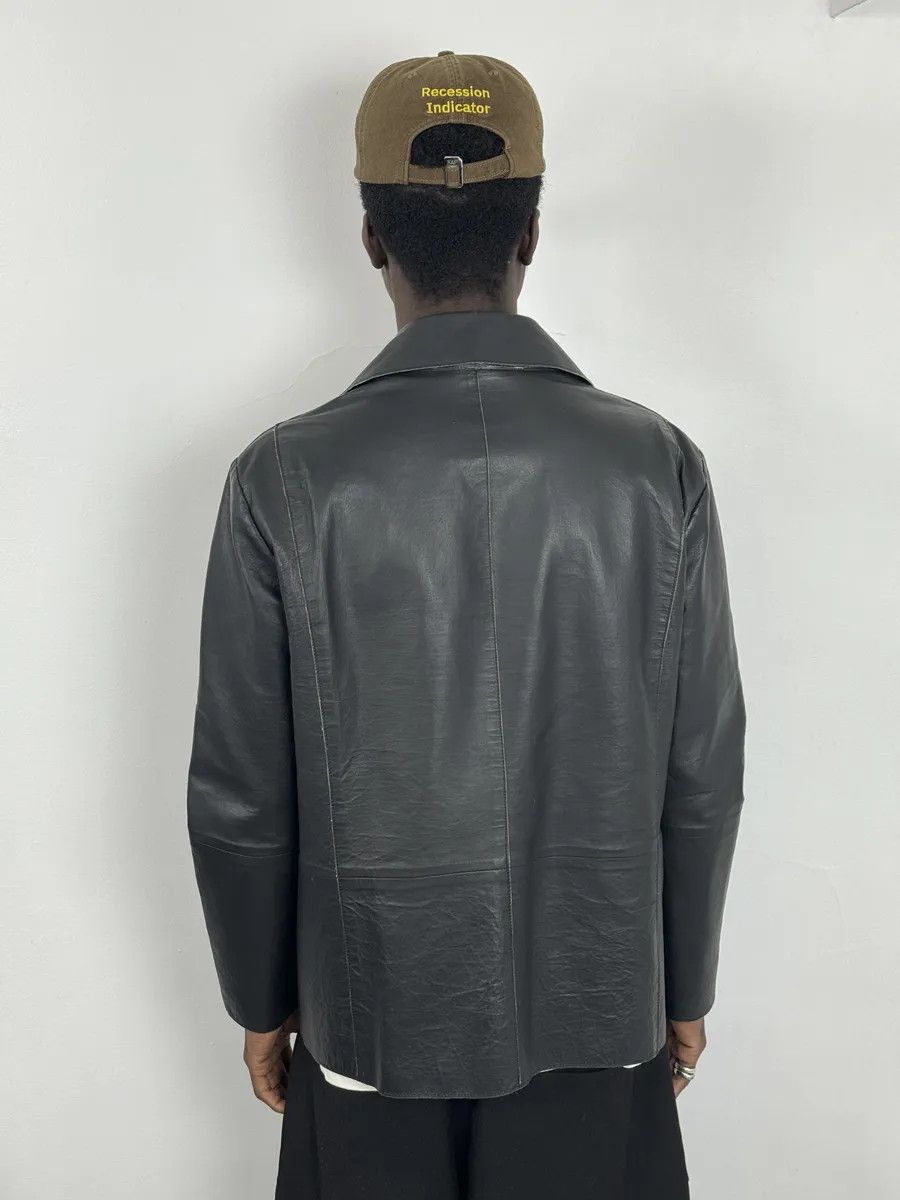Emporio Armani SS2013 Emporio Armani Black Eroded Blazer Officer Jacket Size US M / EU 48-50 / 2 - 4 Thumbnail