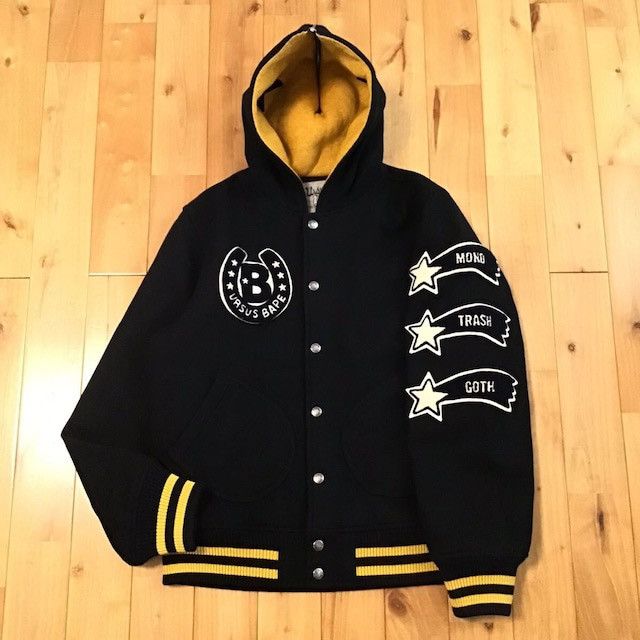 Bape × Nigo URSUS BAPE Melton Varsity Jacket a bathing ape NIGO Size US M / EU 48-50 / 2 - 1 Thumbnail