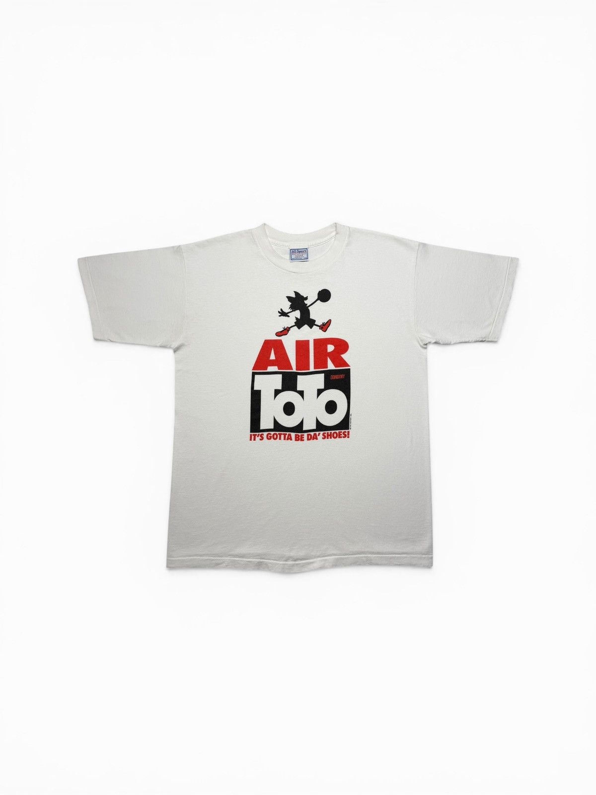 Vintage Vintage 90’s Air ToTo Jordan Parody Tee Shirt Size US L / EU 52-54 / 3 - 1 Thumbnail