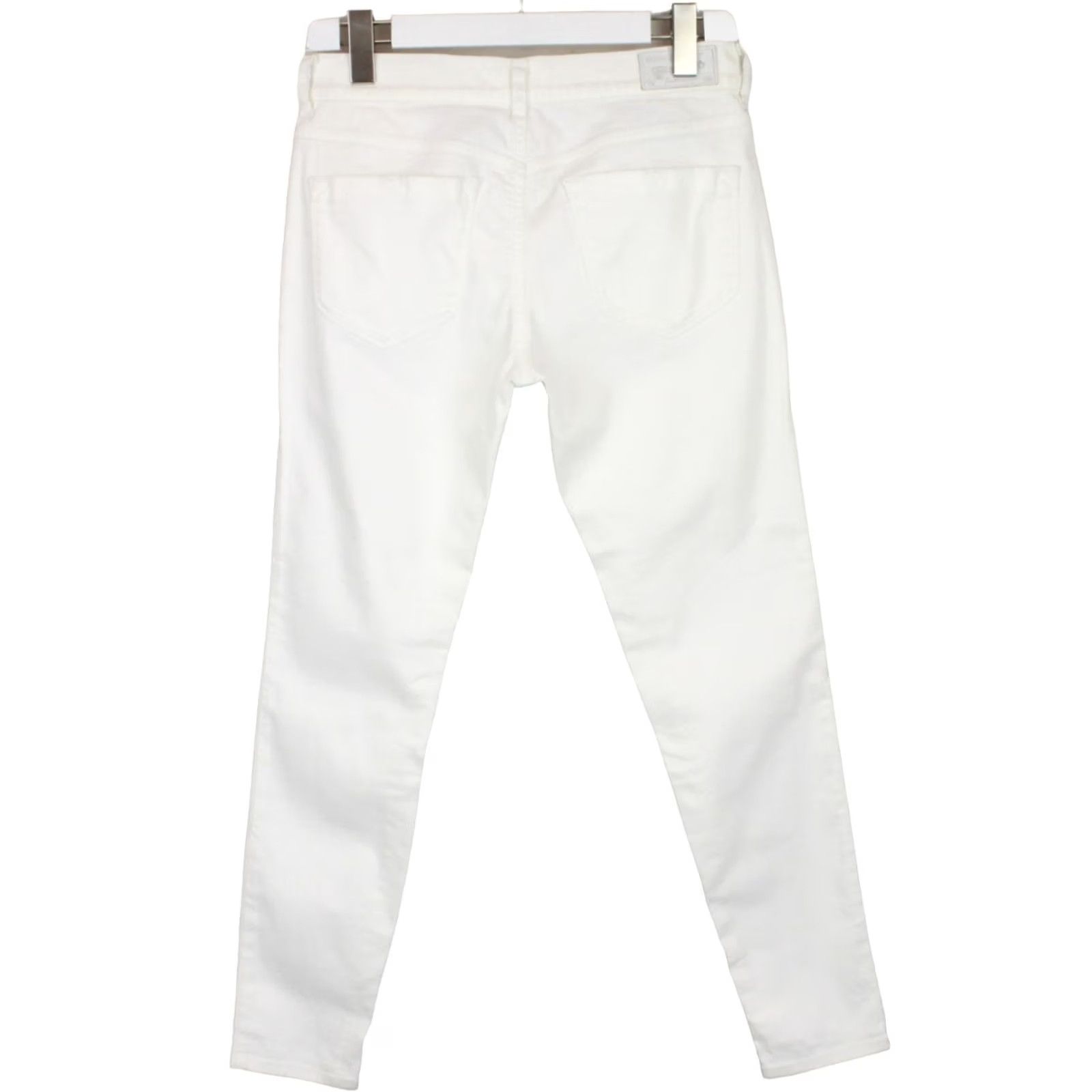 Diesel DIESEL Livier-Ankle-Sp Super Slim-Jegging Jeans Women's W29 Low Waist 0665U Zip White Size 29" - 2 Thumbnail