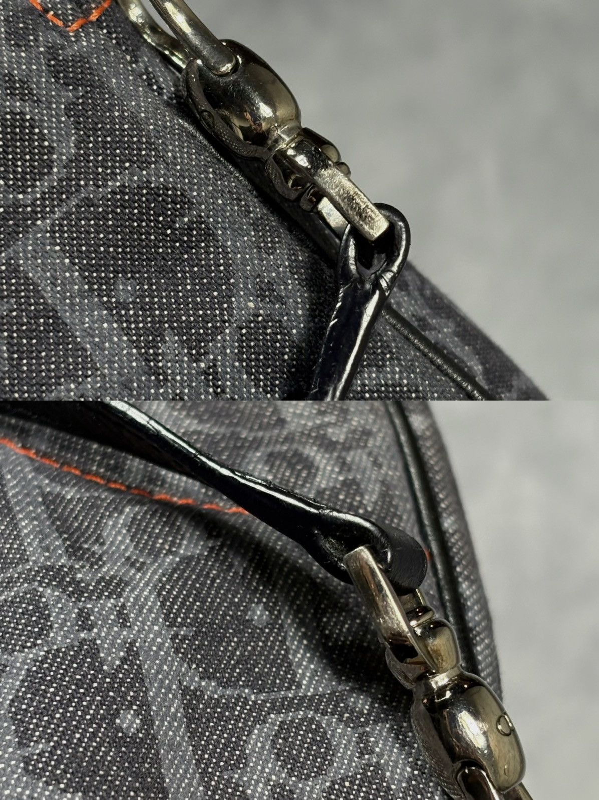 Dior RARE DIOR BY GALLIANO 2005 Trotter Denim Saddle Bag Size ONE SIZE - 20 Thumbnail