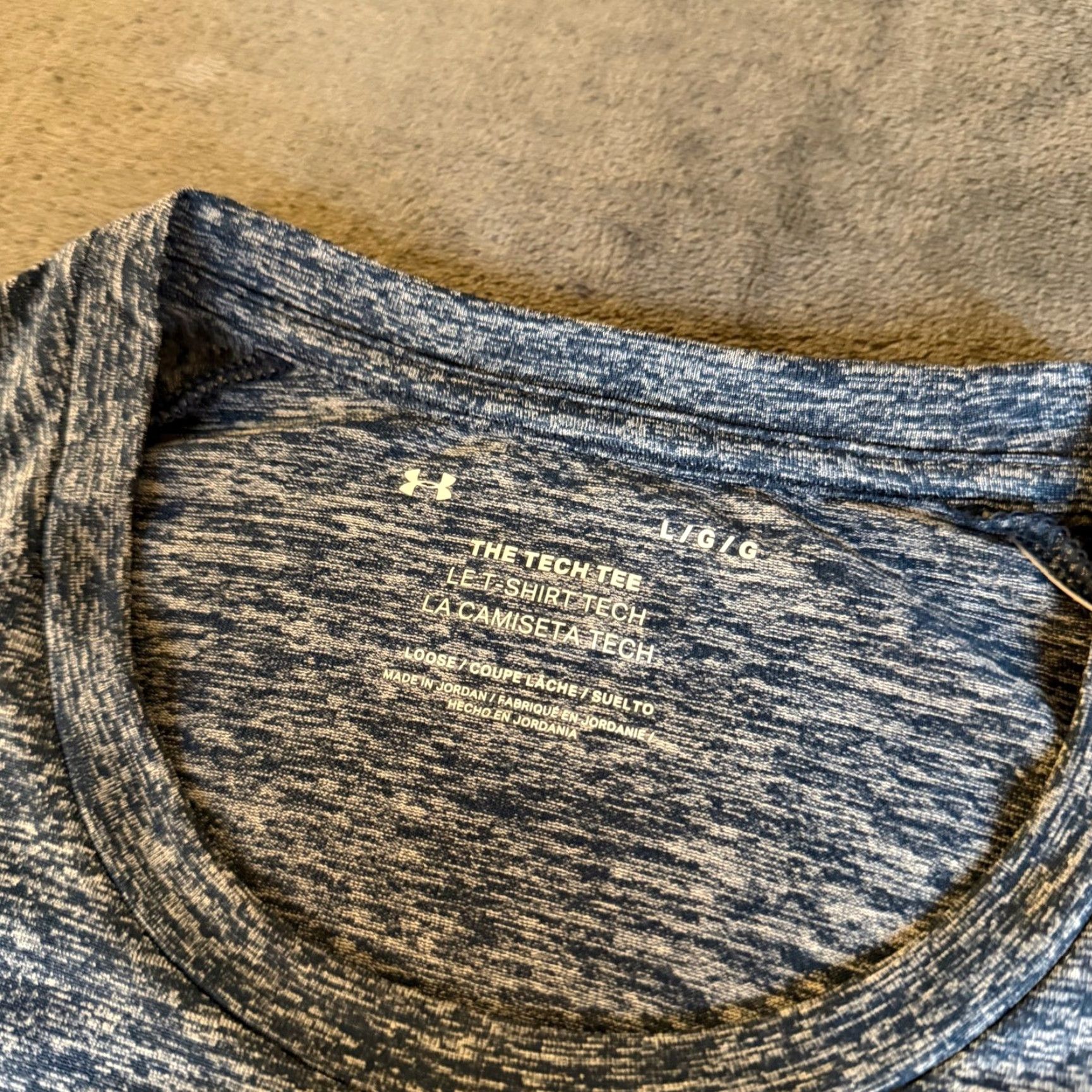 Under Armour Under Armour Tech T-Shirt Loose Fit Short Sleeve Heather Blue Mens Large NWT Size US L / EU 52-54 / 3 - 3 Thumbnail