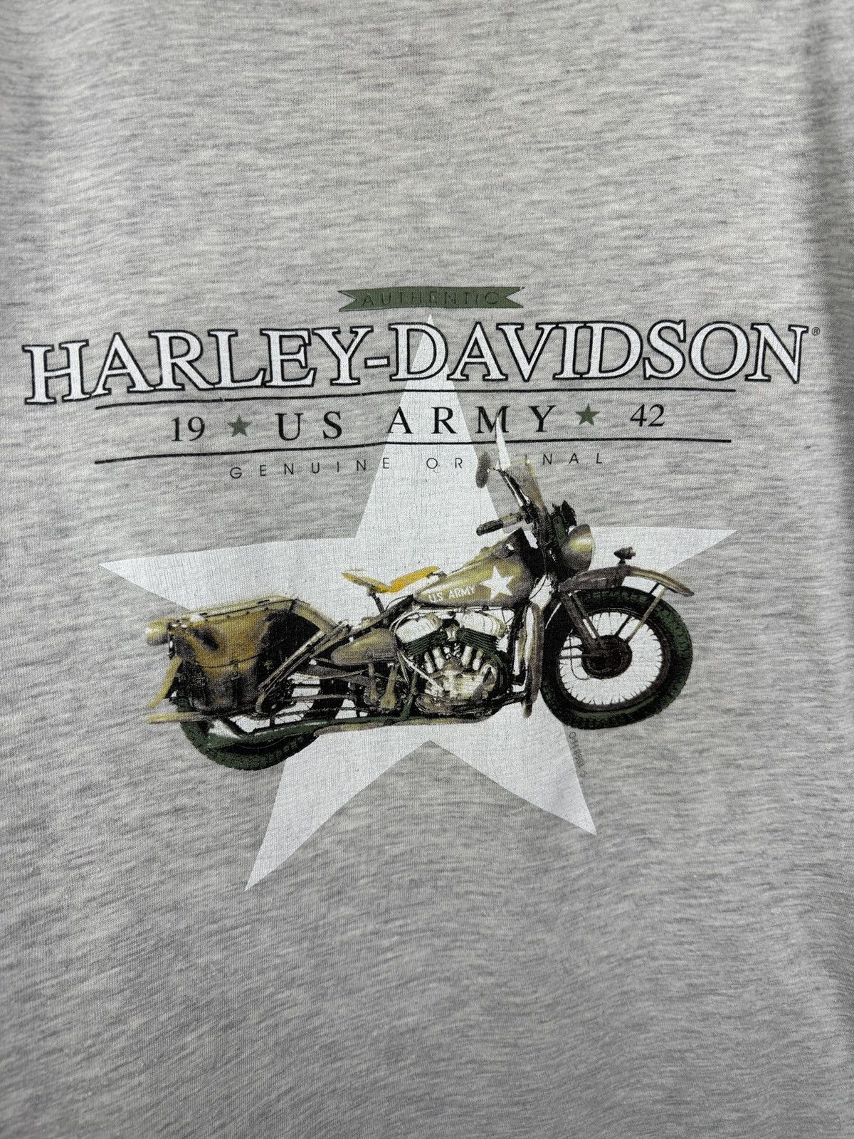 Harley Davidson 🇺🇸Vintage 1998 Harley Davidson WW2 Army Military WAL T-Shirt Size US XL / EU 56 / 4 - 5 Thumbnail