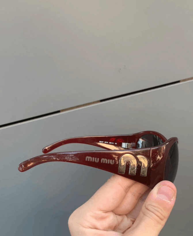 Miu Miu Sunglasses Prada Sport Metal Shield Oval Flame Star