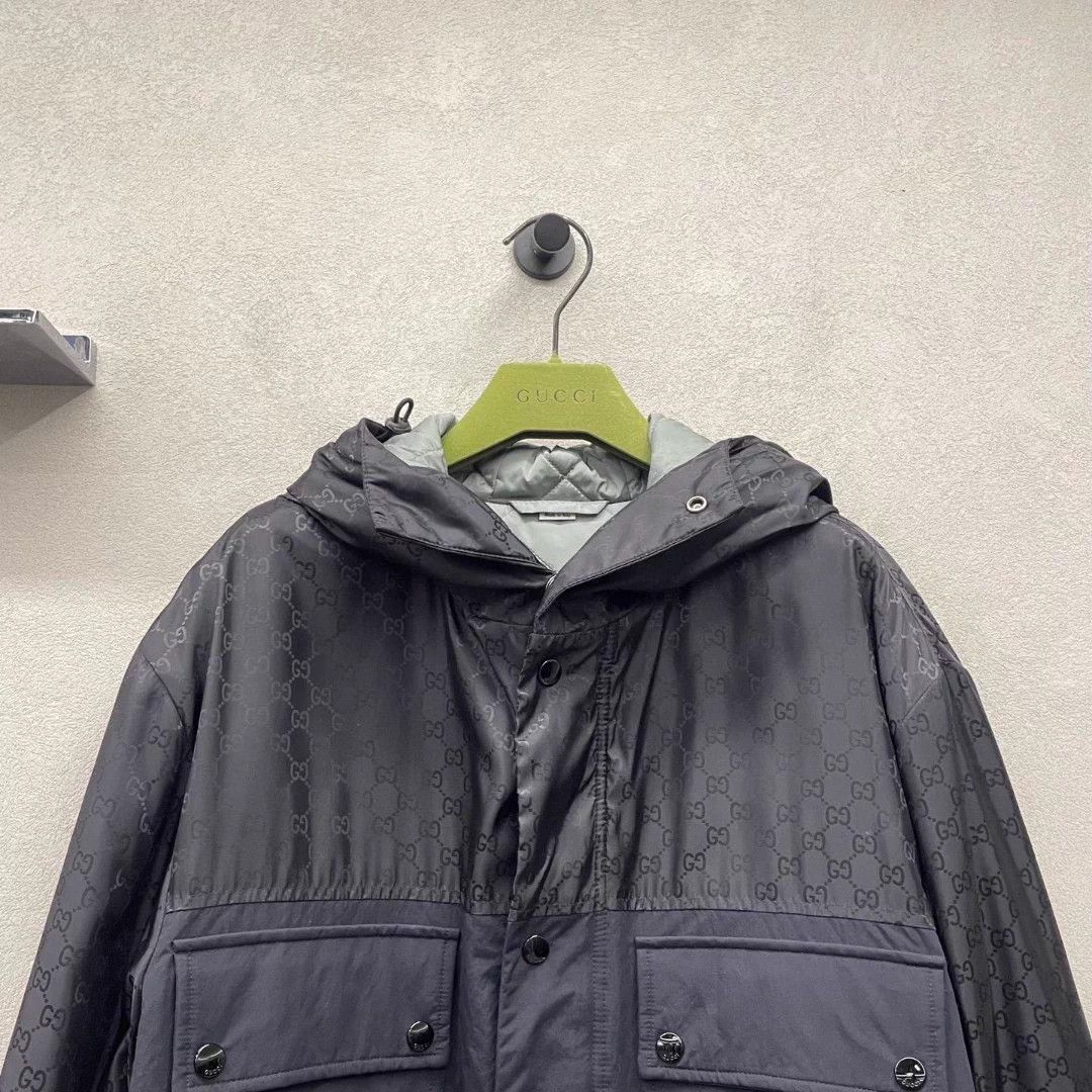Gucci Gucci Black Cotton Pocketed Jacket 44 Size US S / EU 44-46 / 1 - 4 Thumbnail