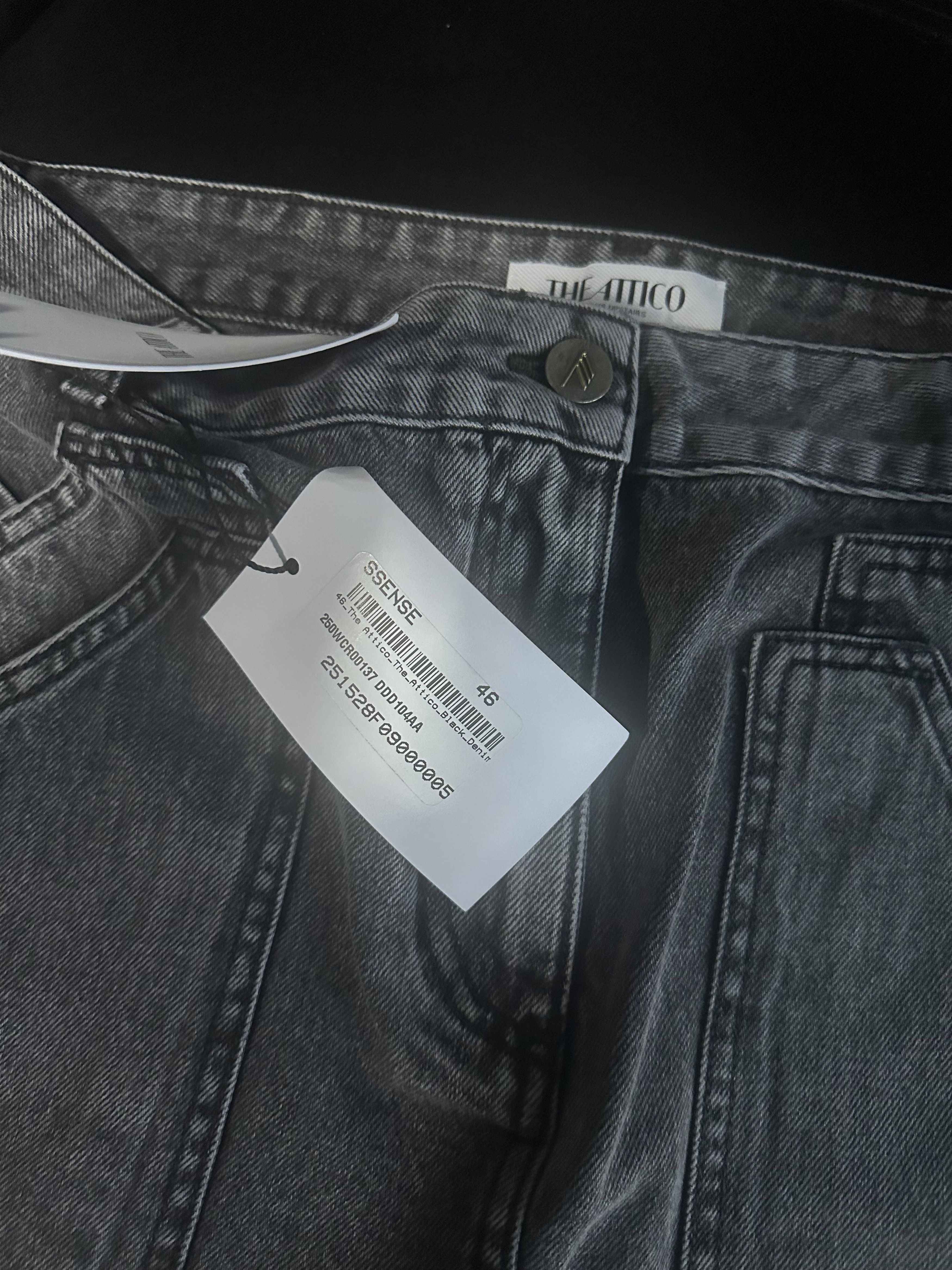 The Attico Black faded mini skirt Size 32" / US 10 / IT 46 - 5 Thumbnail