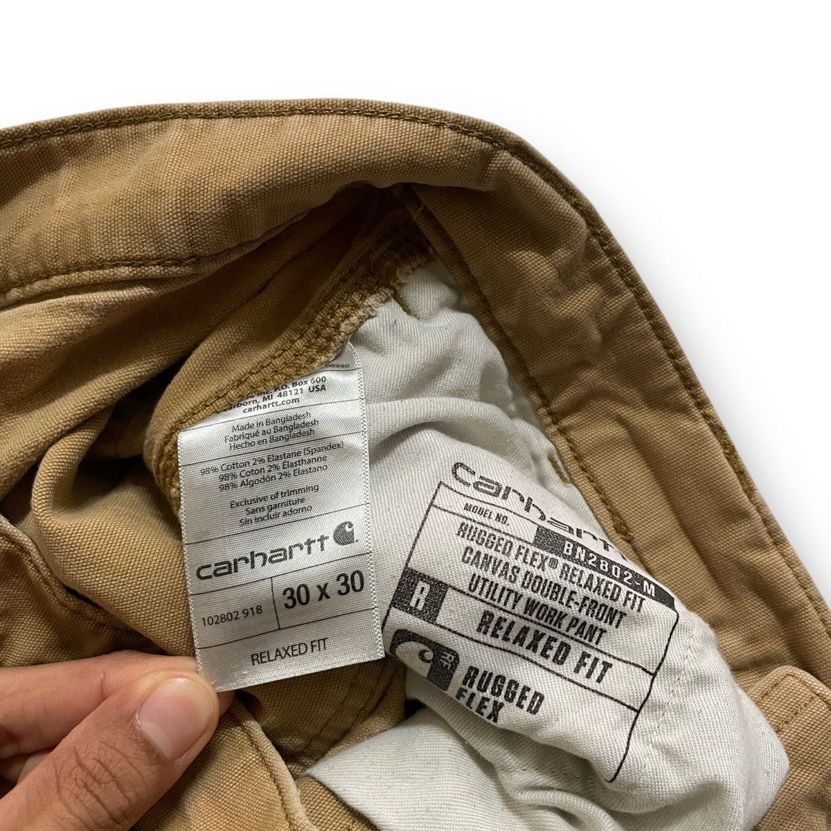 Carhartt Vintage Carhartt Relaxed Canvas Double Front Utility Pant Size US 30 / EU 46 - 7 Thumbnail