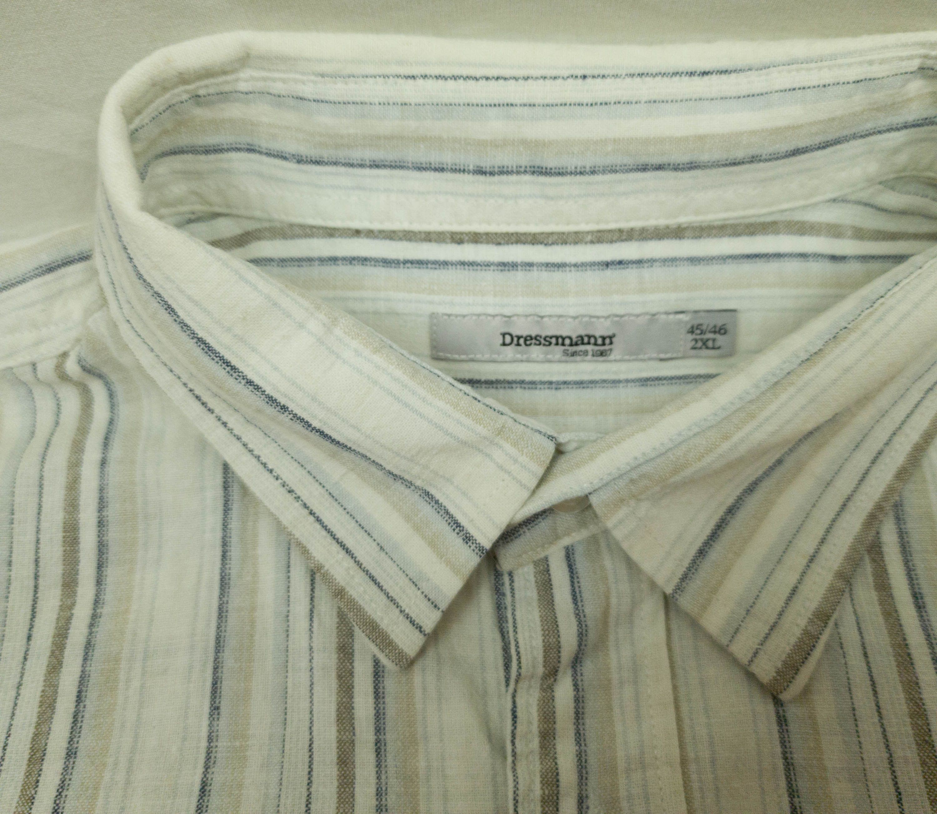 Other DRESSMANN SHIRT SHORT SLEEVE LINEN COTTON SIZE XXL VGC Size US XXL / EU 58 / 5 - 5 Thumbnail