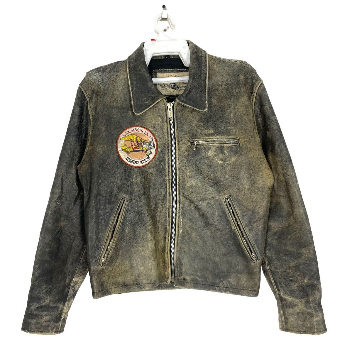 Genuine Leather × Leather Jacket × Vintage Vintage Foorstep Double 