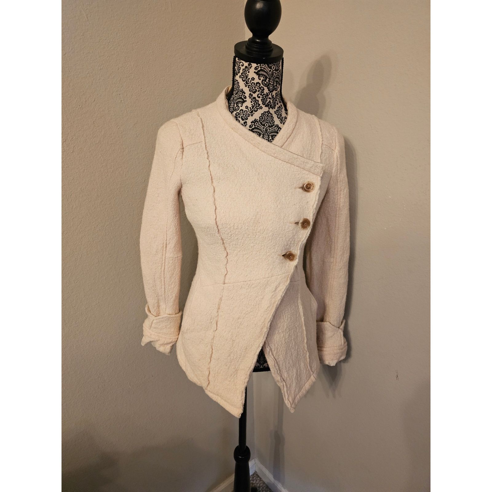 Free People Free People Military PeaCoat – Asymmetric 3-Button – Size 2 Size XS / US 0-2 / IT 36-38 - 5 Thumbnail