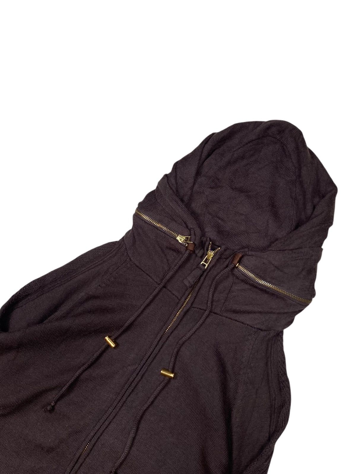 If Six Was Nine 2000s Girbaud - Apocalypse Style Bono Zip Hoodi Size US M / EU 48-50 / 2 - 7 Thumbnail