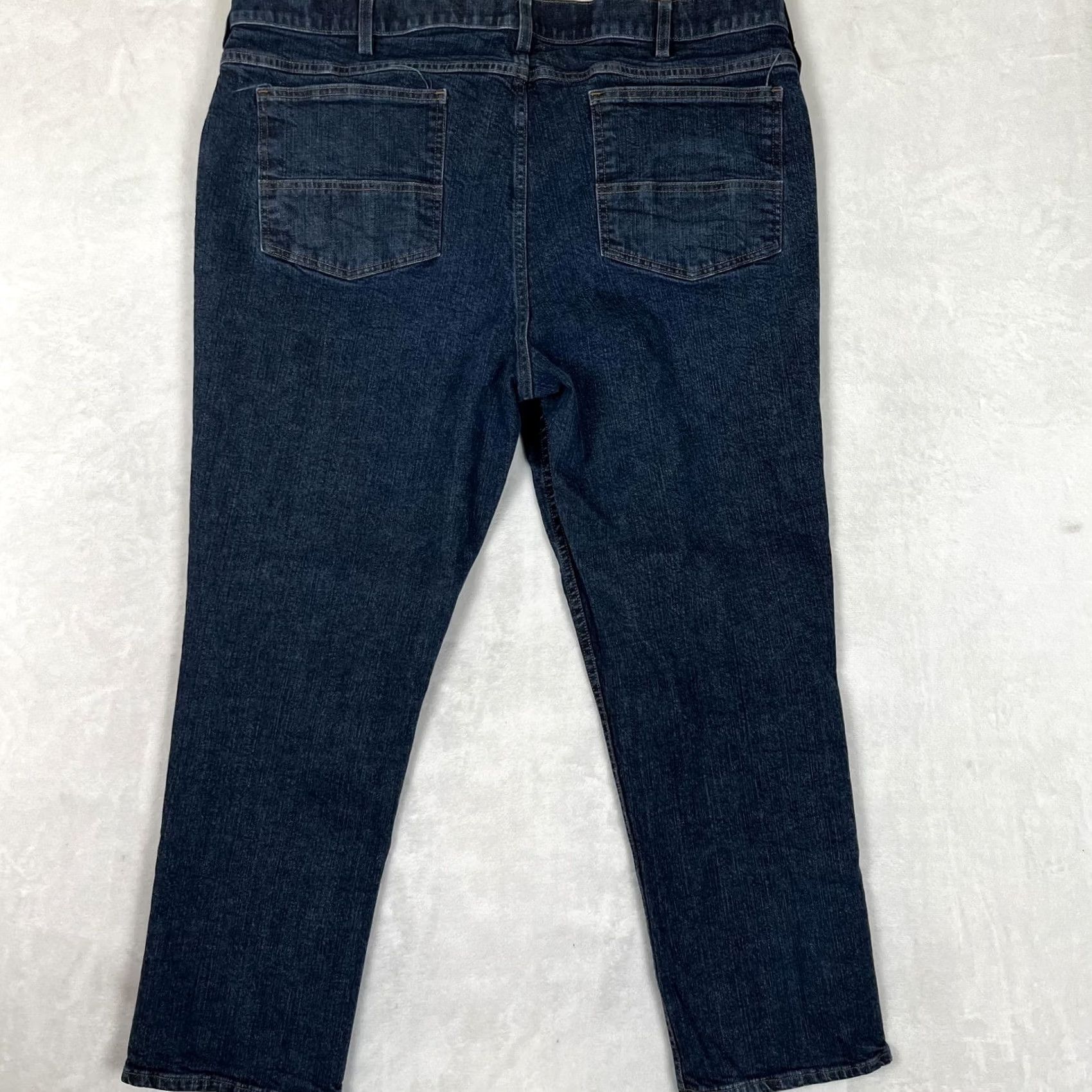 Duluth Trading Company Duluth Trading 40 Grit Jeans Mens 42x30 Blue Slim Straight Stretch Denim Pants メンズ 40 Grit Slim Fit Straight Leg Denim Jeans Blue Reads To 44x30 Size US 42 / EU 58 - 6 Thumbnail