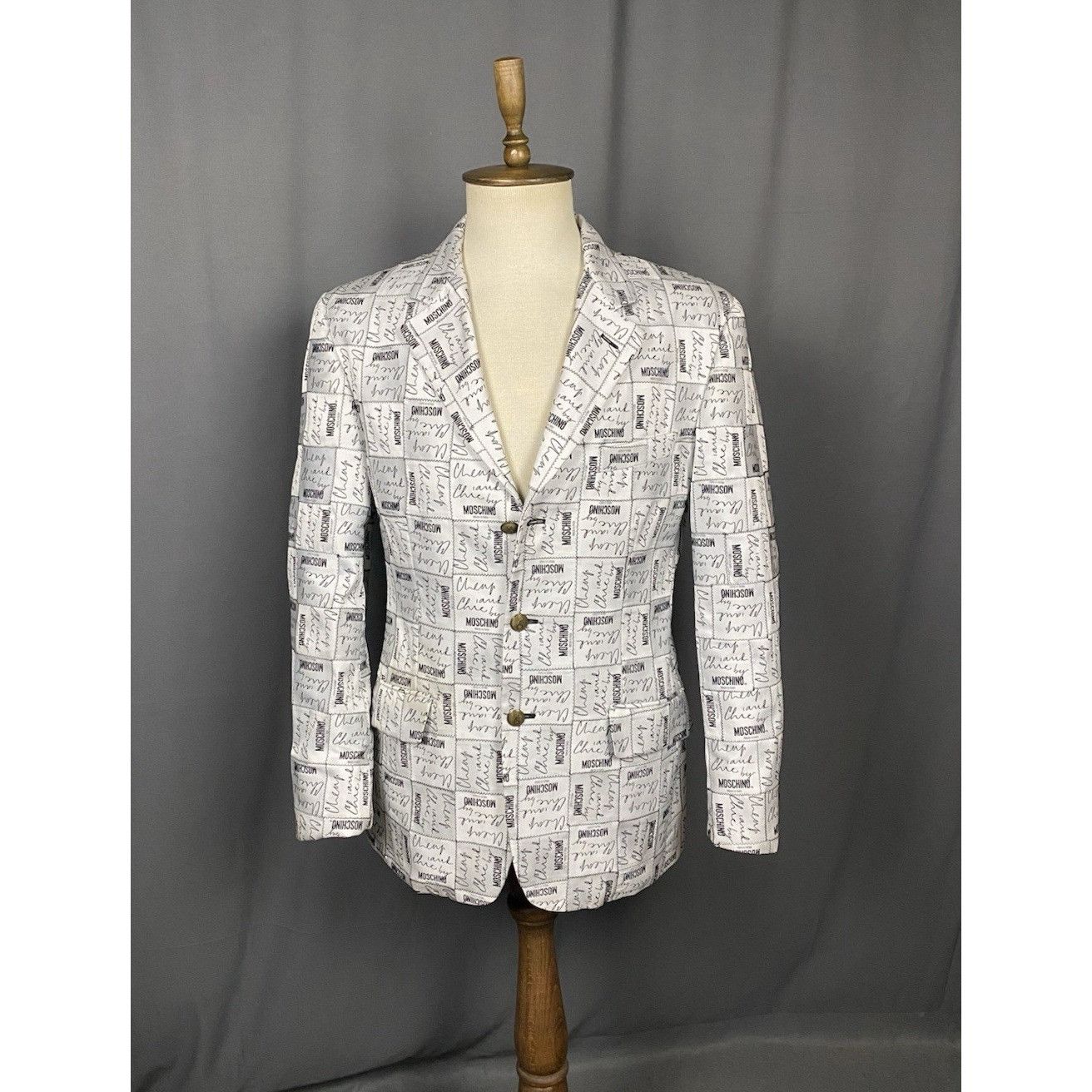 Moschino Rare & Iconic 1990's Moschino Cheap & Chic Label 3-button Bl Size 52R - 1 Thumbnail