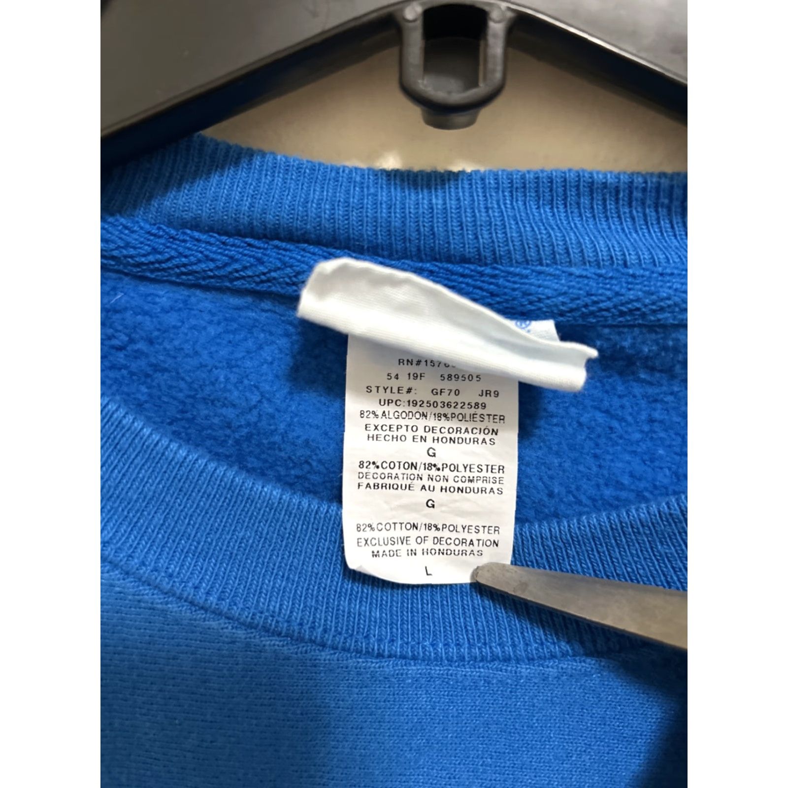 Champion VINTAGE Champion Reverse Weave Sweatshirt Mens L Blue Reversible Crewneck Pullover Sweater Sweatshirt Size US L / EU 52-54 / 3 - 4 Thumbnail