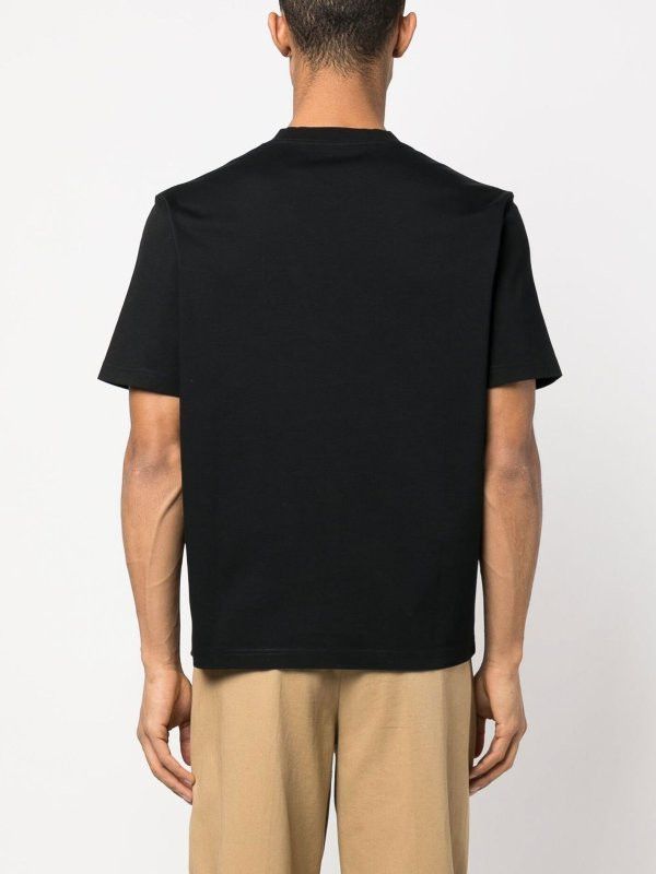 Lanvin oc11z0426 Logo Print T-Shirt in Black Size US S / EU 44-46 / 1 - 4 Thumbnail
