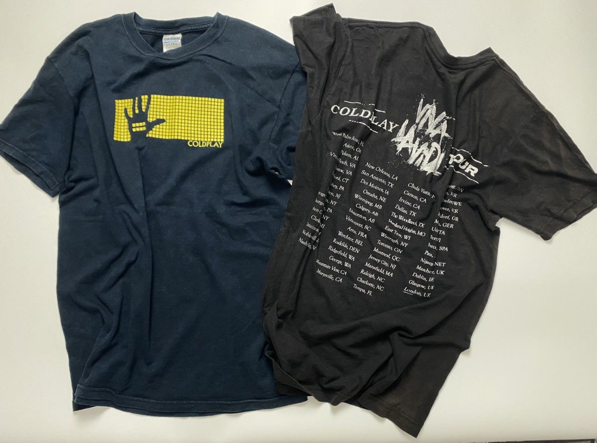 Band Tees Combo Sale Vintage Coldplay Tour tee Size US M / EU 48-50 / 2 - 2 Thumbnail