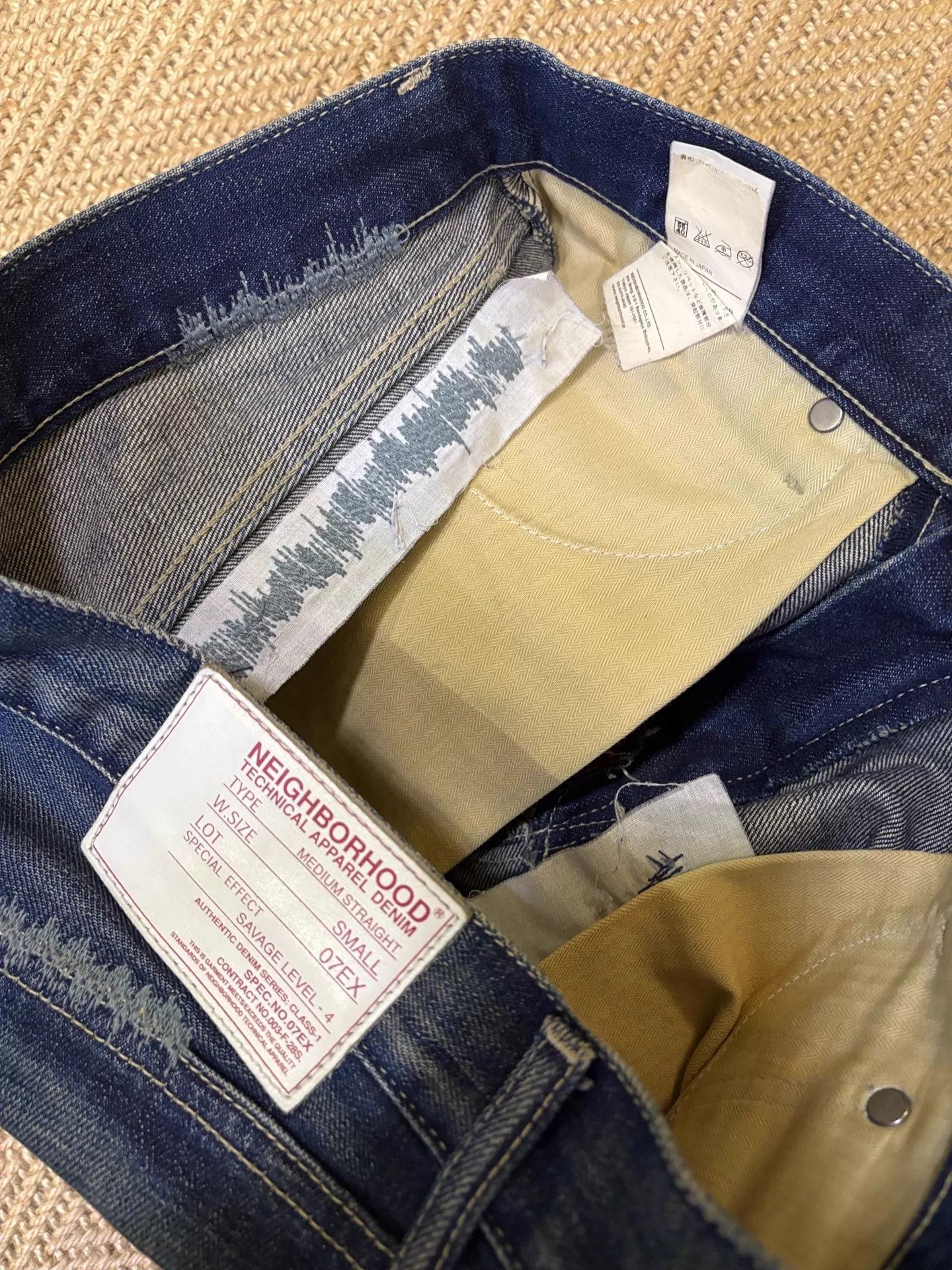 Neighborhood Natural Wash Cut Distressed NBHD 07 SCAB Jeans MID S Size US 30 / EU 46 - 9 Thumbnail