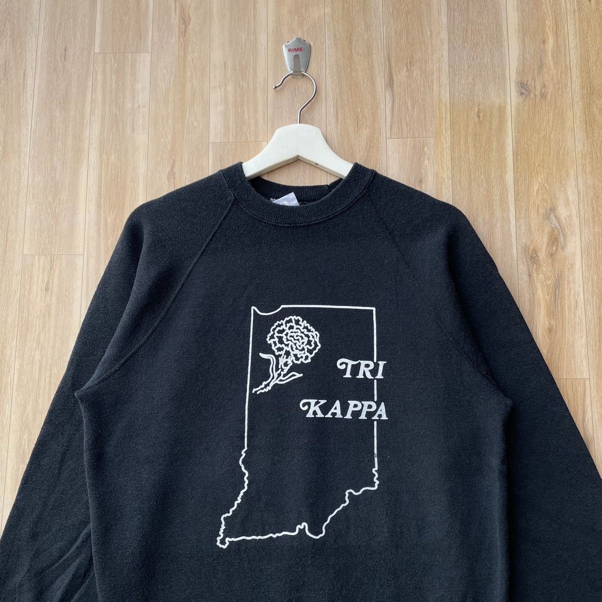 Vintage Vintage Tri Kappa Pullover Sweatshirt Size US L / EU 52-54 / 3 - 3 Thumbnail