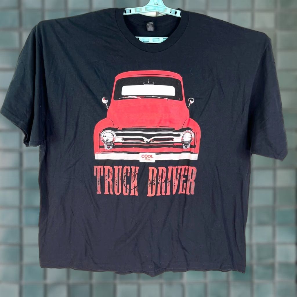 Gildan Gildan 50s F 100 Truck Graphic T-Shirt Mens 4XL Red Short Sleeve Crew Neck Heavyweight Tee Size US XXL / EU 58 / 5 - 1 Thumbnail