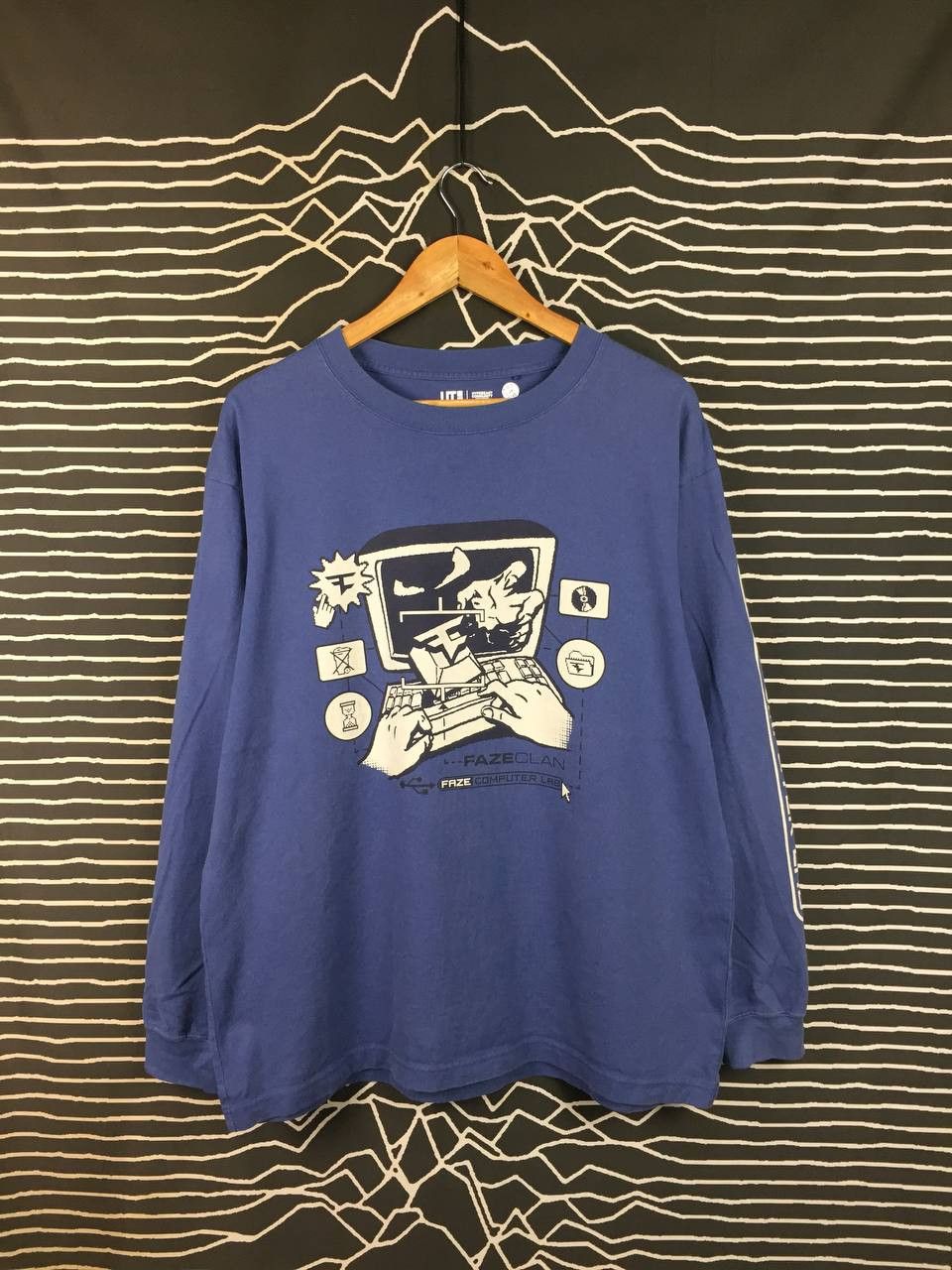 Uniqlo Uniqlo FaZe Clan Hypebeast Community Center Long Sleeve Tee Size US L / EU 52-54 / 3 - 2 Thumbnail