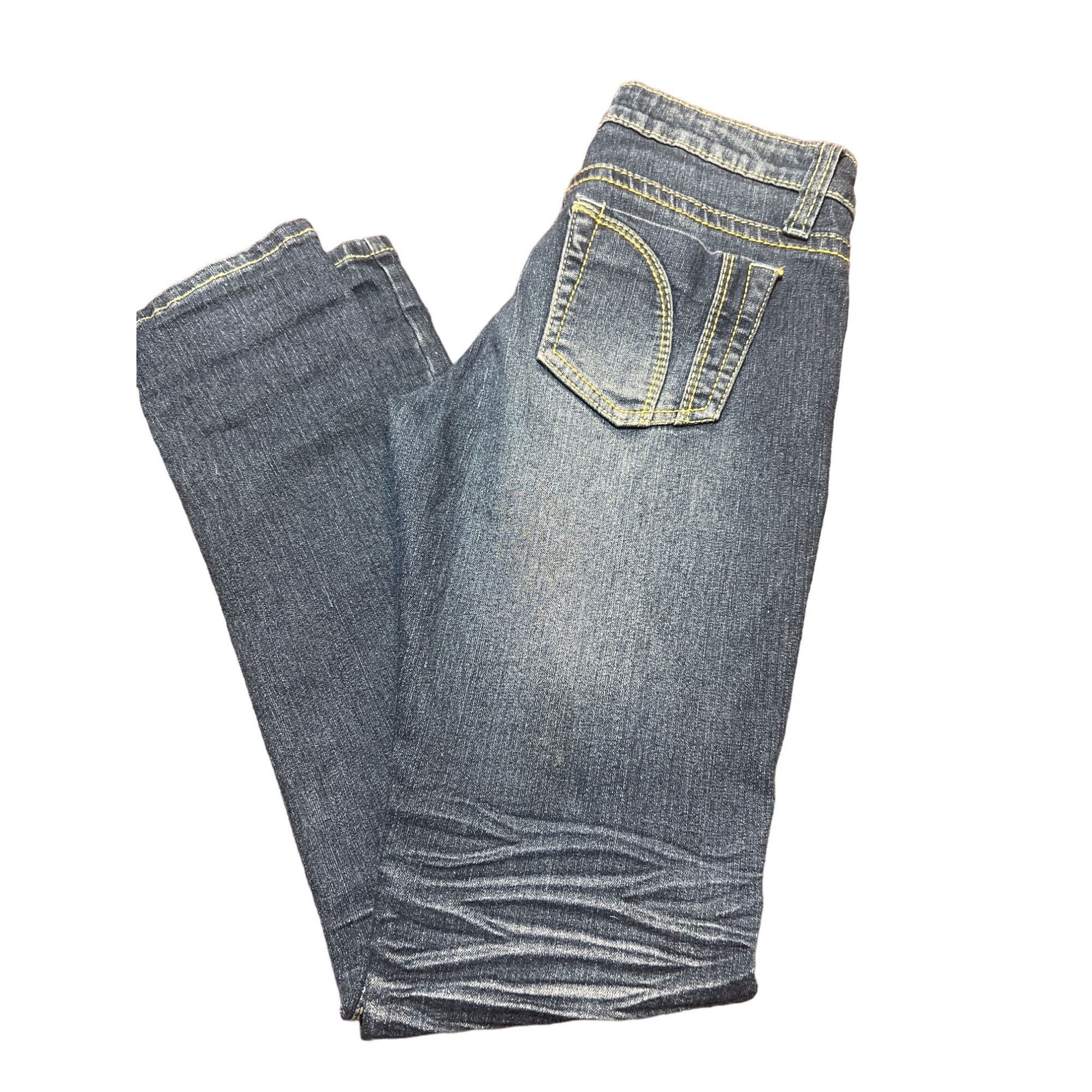 Other VIP Skinny Blue Jeans Distressed Embroidered Back Pockets Si Size 28" / US 6 / IT 42 - 4 Thumbnail