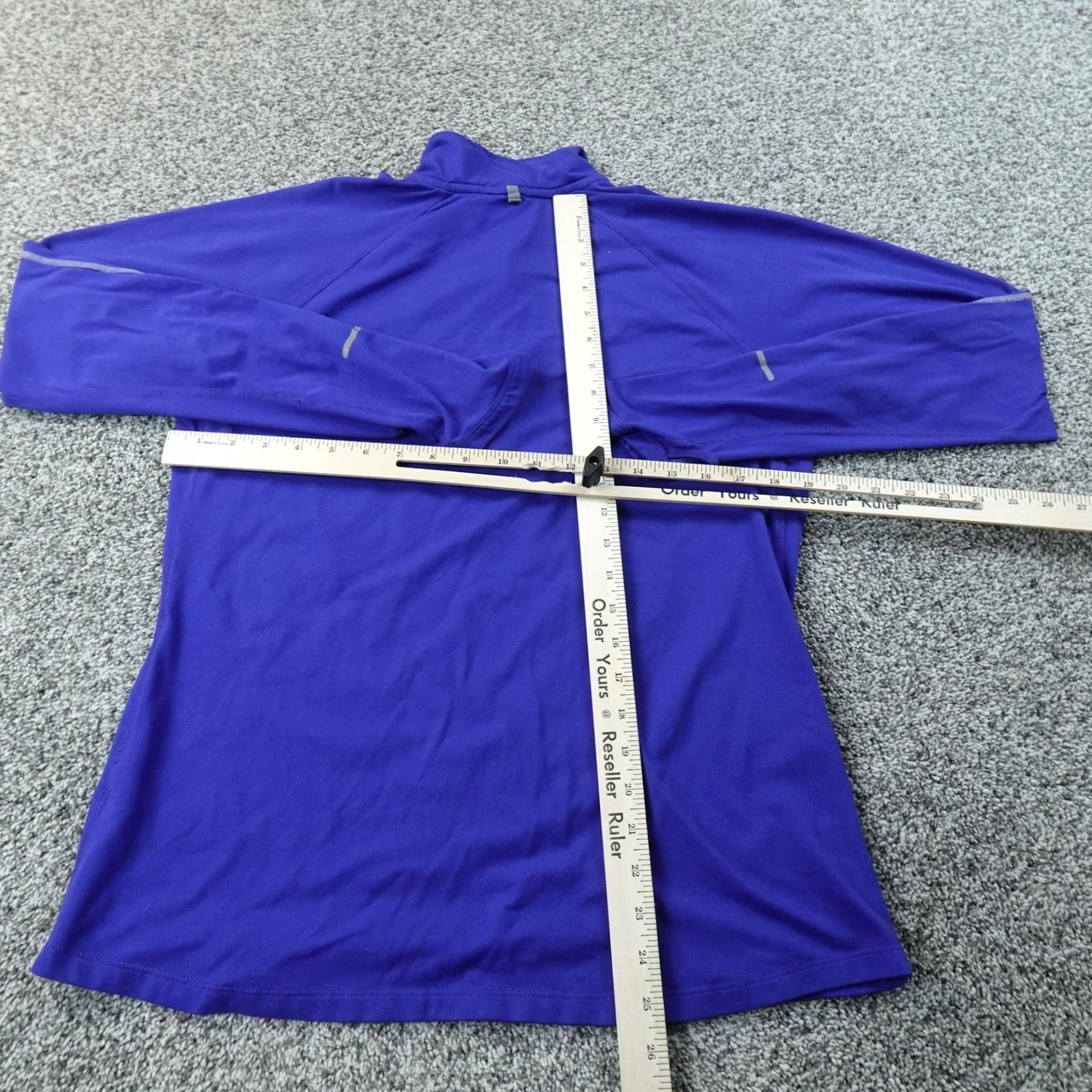 Nike Nike Dri-FIT Pullover Mens L Blue Long Sleeve Running Gym 1/4 Zip Athletic Activewear Size US L / EU 52-54 / 3 - 7 Thumbnail