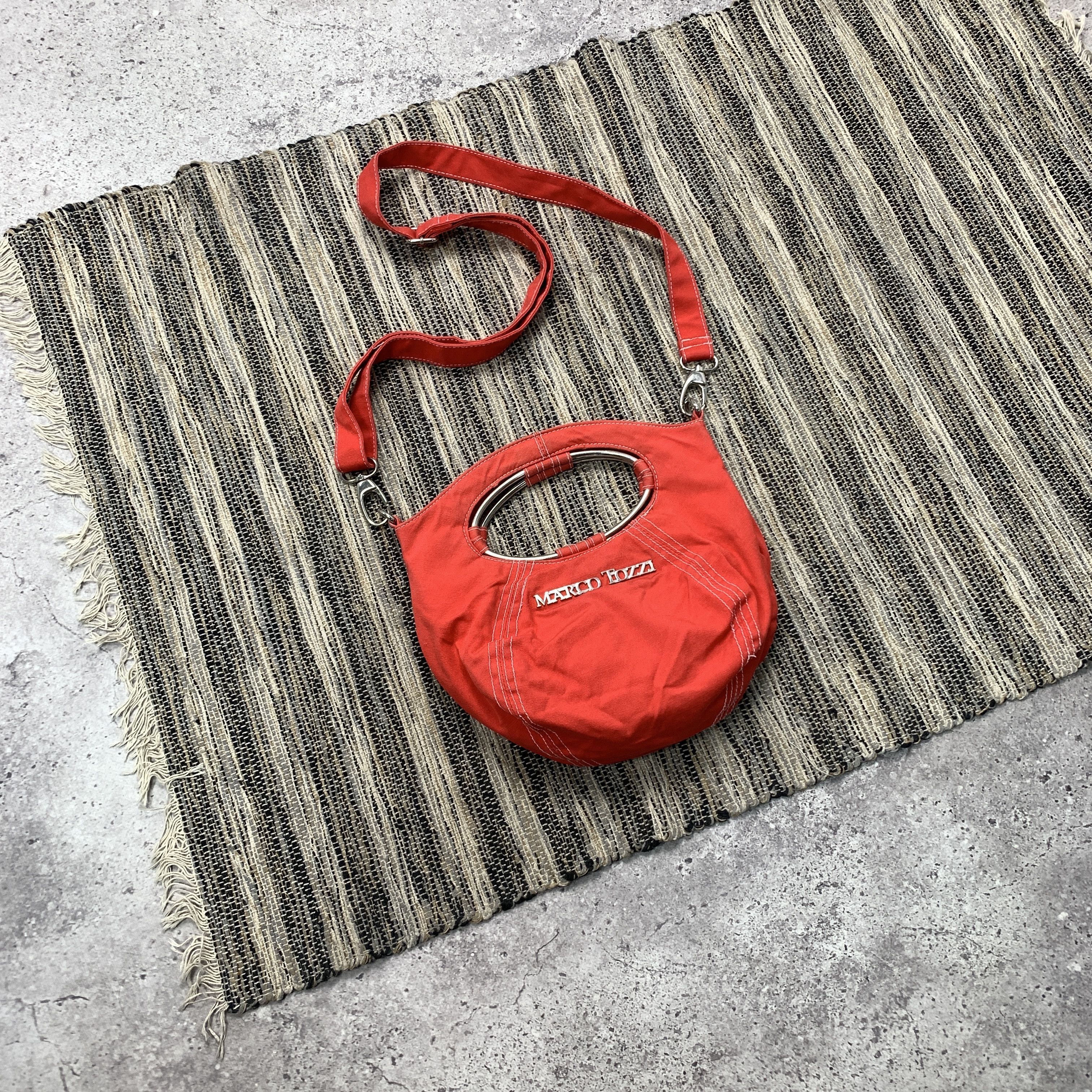 Japanese Brand Vintage Marco Tozzi y2k Red Crossbody Shoulder Handle Bag Size ONE SIZE - 2 Thumbnail