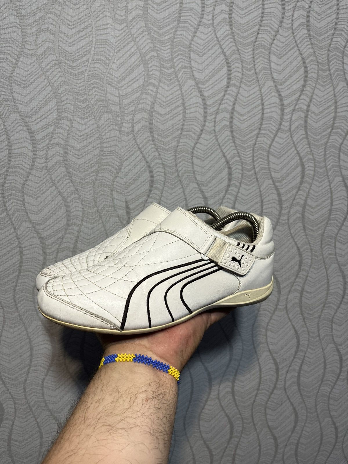 Puma × Vintage Vintage Puma Speed Cat Y2K White Leather Velcro Sneakers Size US 7 / EU 40 - 2 Thumbnail